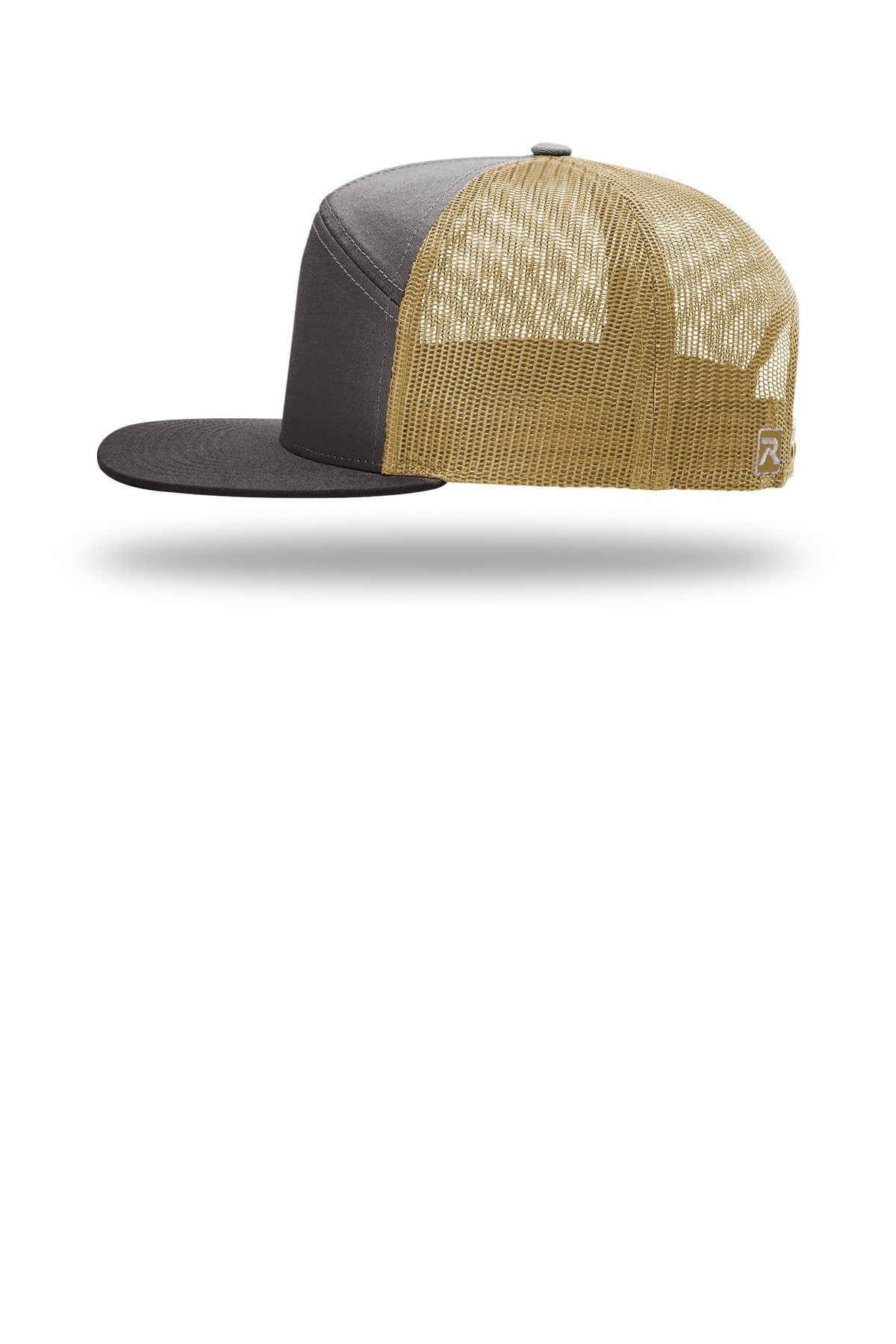 Chr/OldGld Richardson 7-Panel Trucker 168