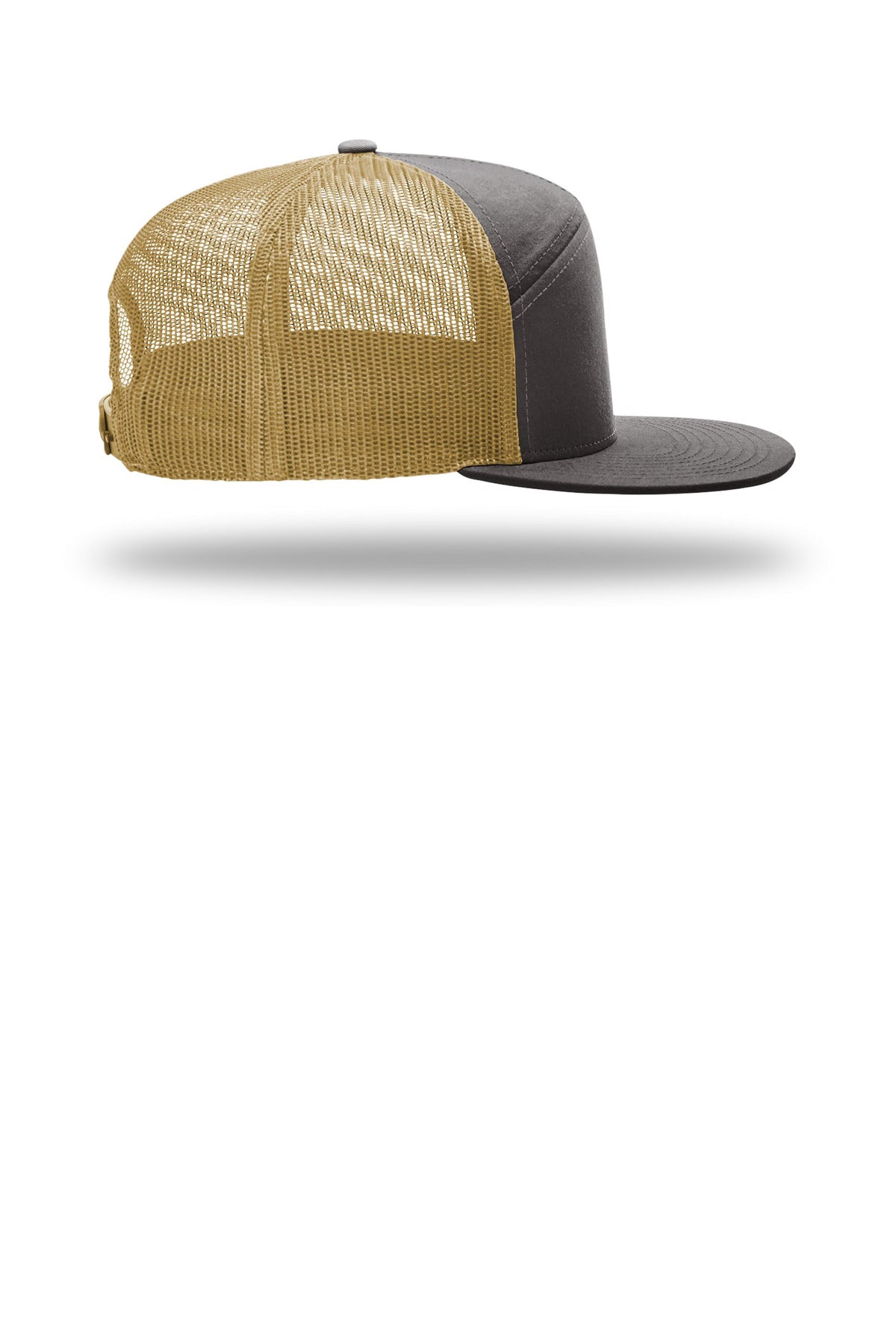 Chr/OldGld Richardson 7-Panel Trucker 168