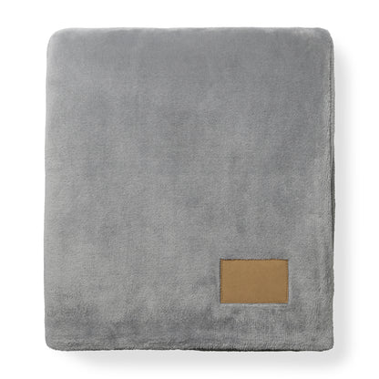 Circular Grey Mink Ever Soft Throw Blanket plain