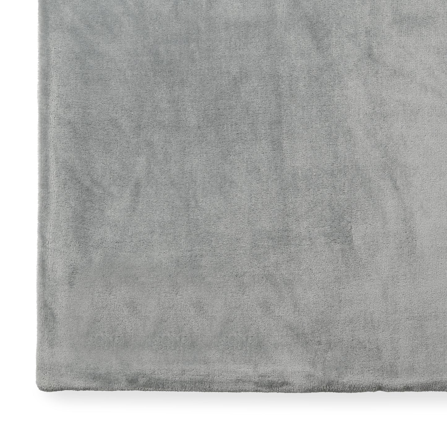 Circular Grey Mink Ever Soft Throw Blanket plain