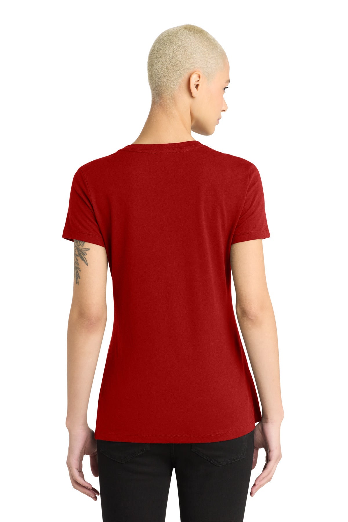Classic Red District - Women's Perfect Weight V-Neck Tee. DM1170L