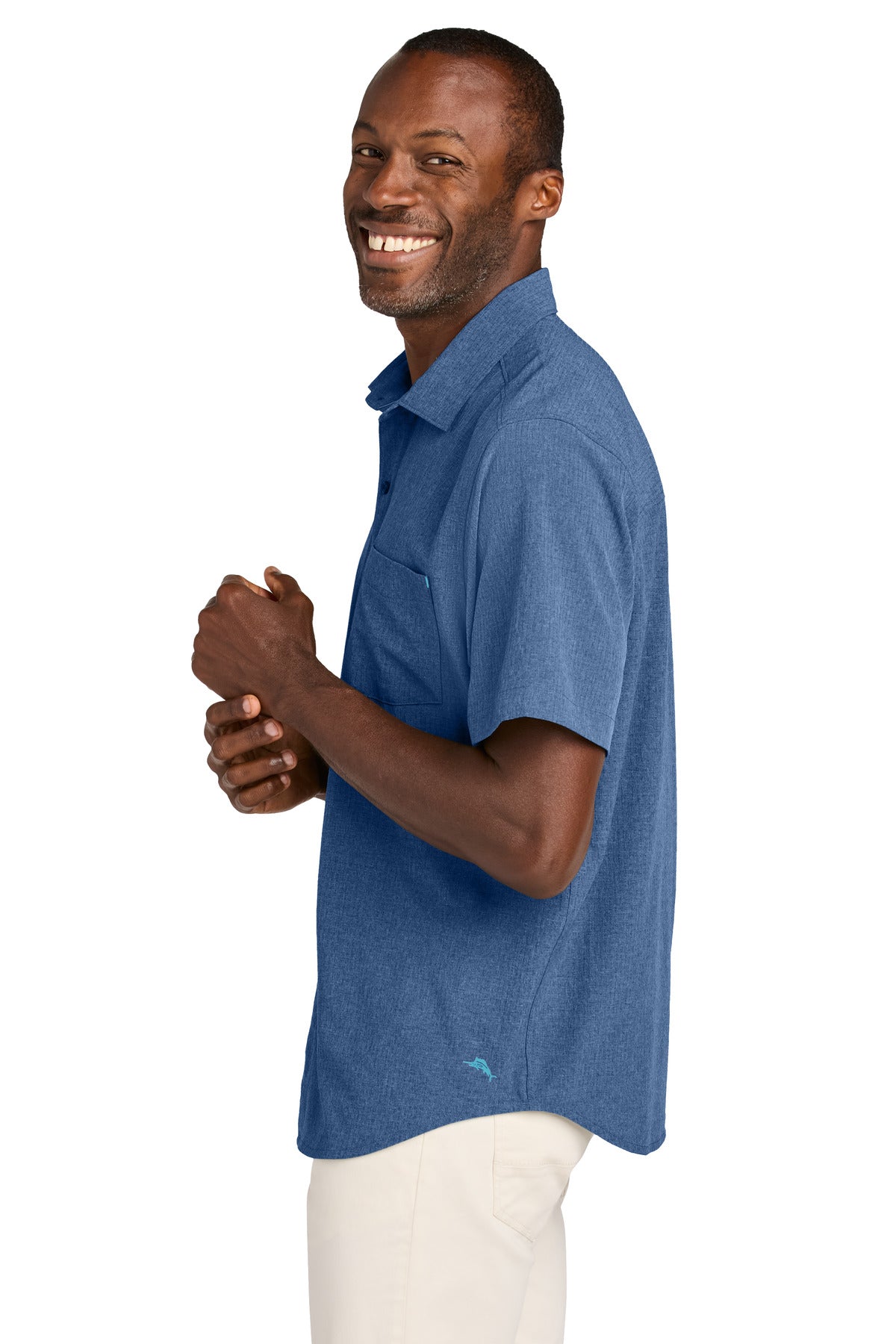 ClassicBlu Tommy Bahama Sandy Point Short Sleeve Shirt ST326815TB