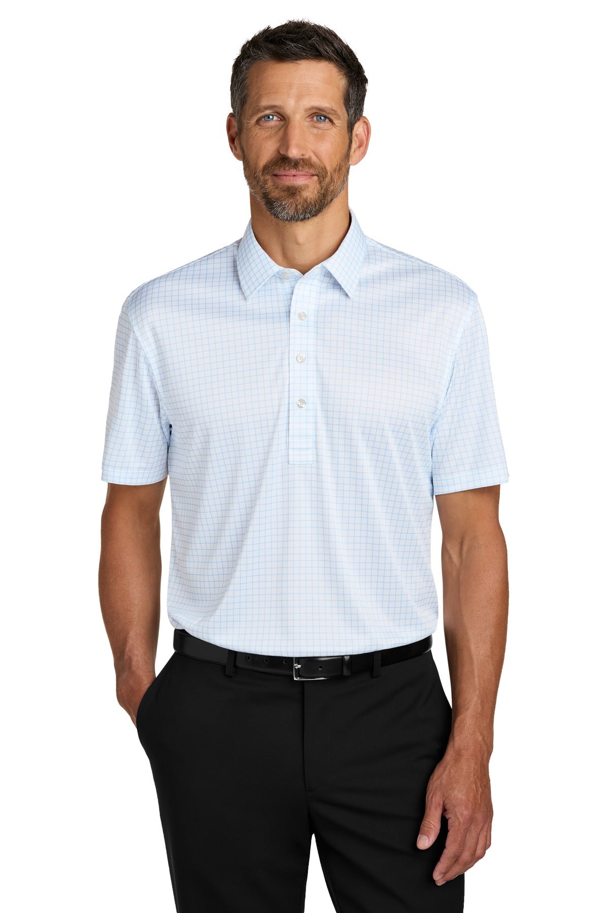 CloudBlChk Port Authority Shirt Collar Polo K700