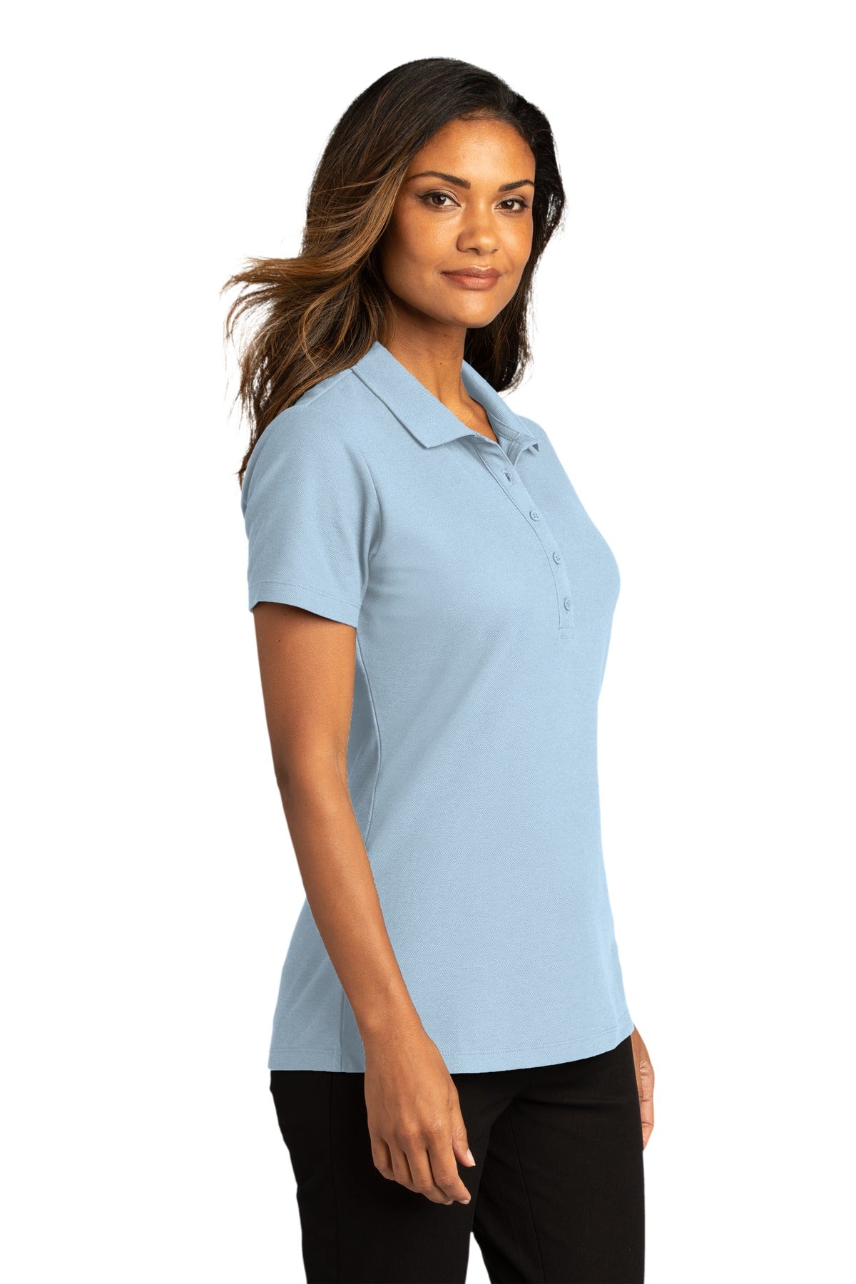 CloudBlue Port Authority Women's SuperPro React Polo. LK810