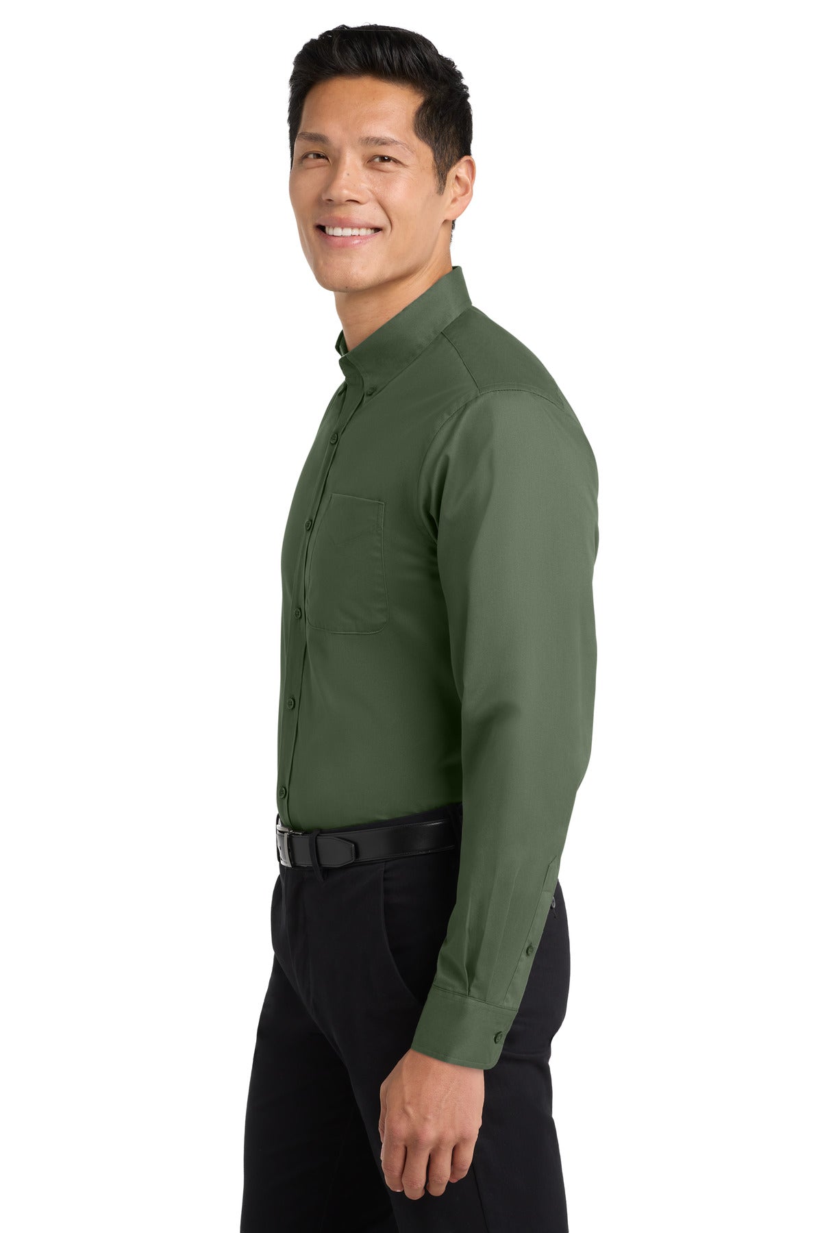 Clover Green Port Authority Long Sleeve Easy Care Shirt S608