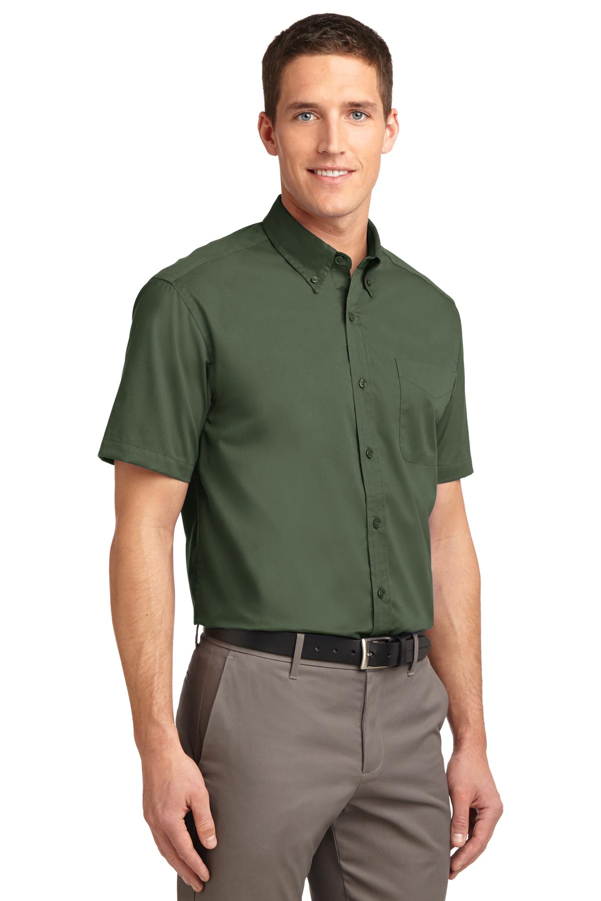 Clover Green Port Authority Short Sleeve Easy Care Shirt. S508