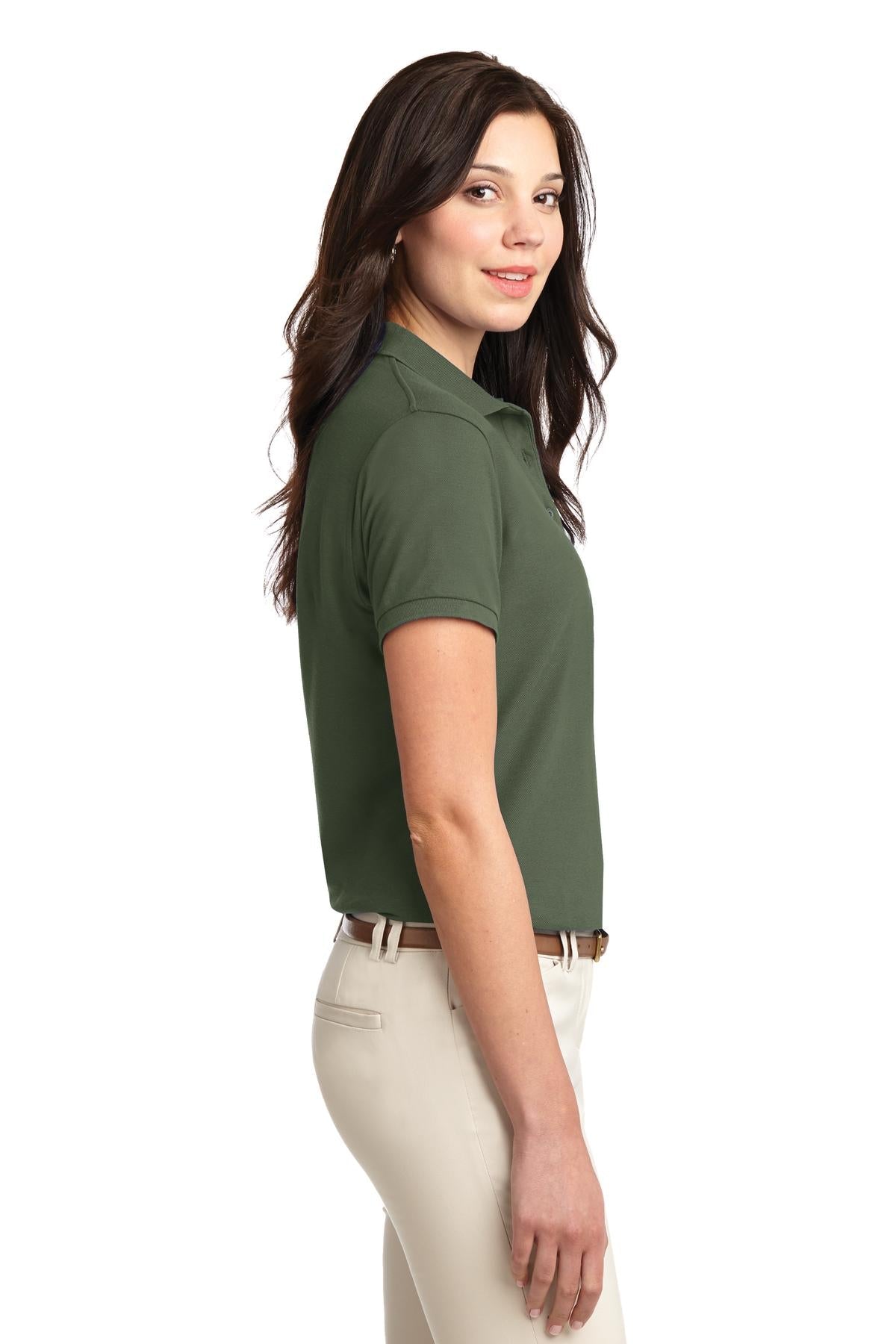 Clover Green Port Authority Women's Silk Touch Polo. L500
