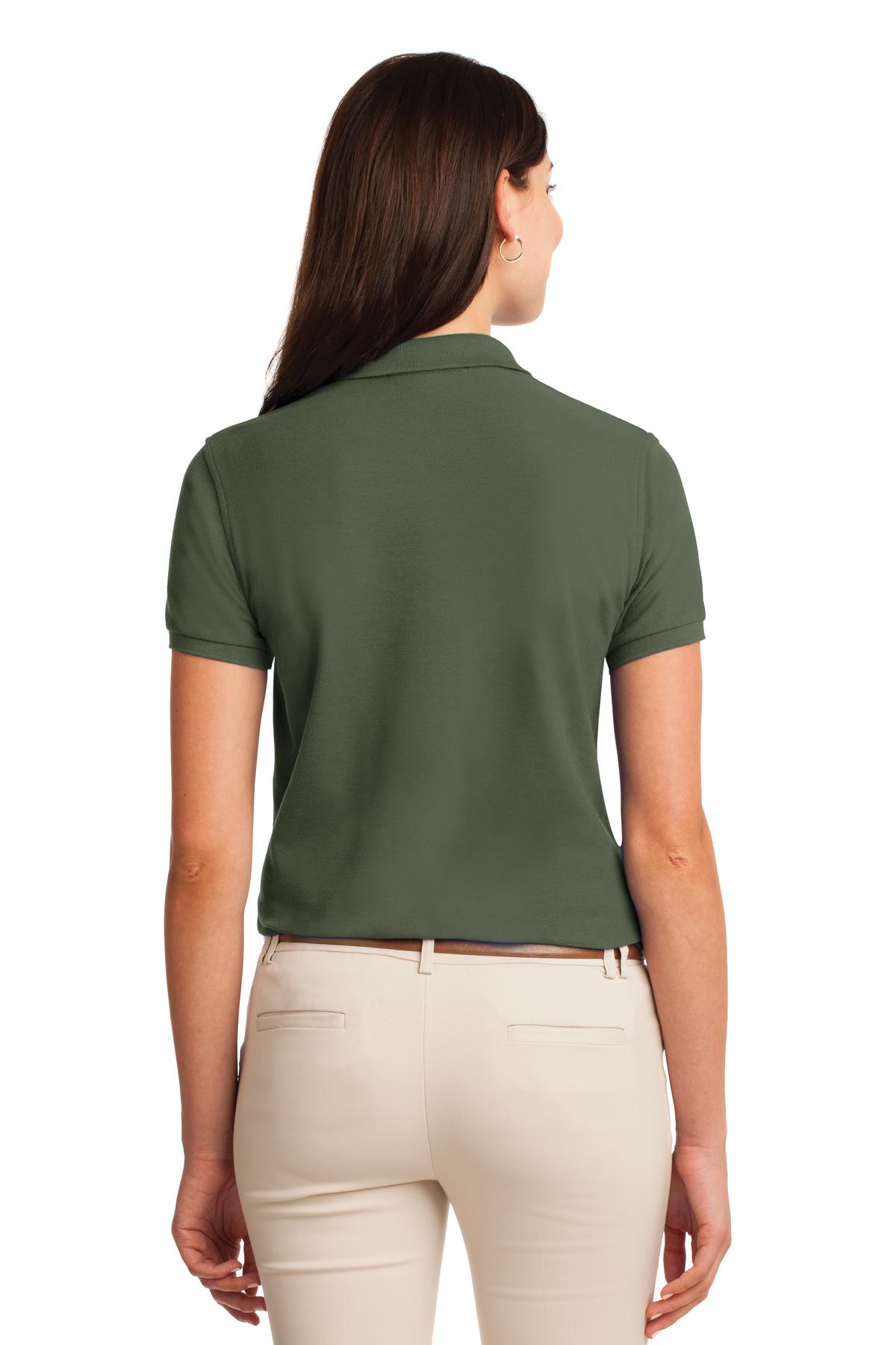 Clover Green Port Authority Women's Silk Touch Polo. L500