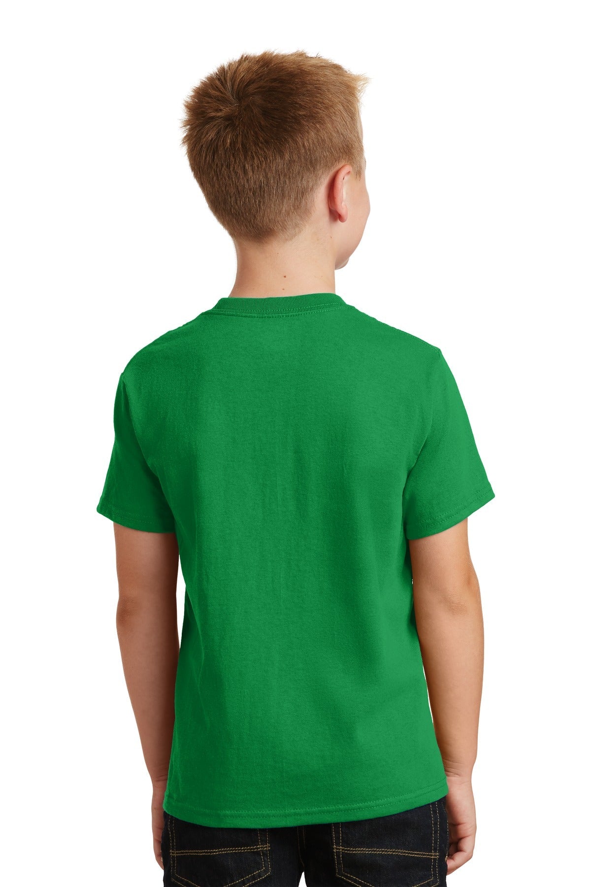 Clover Green Port & Co Youth Core Cotton Tee. PC54Y