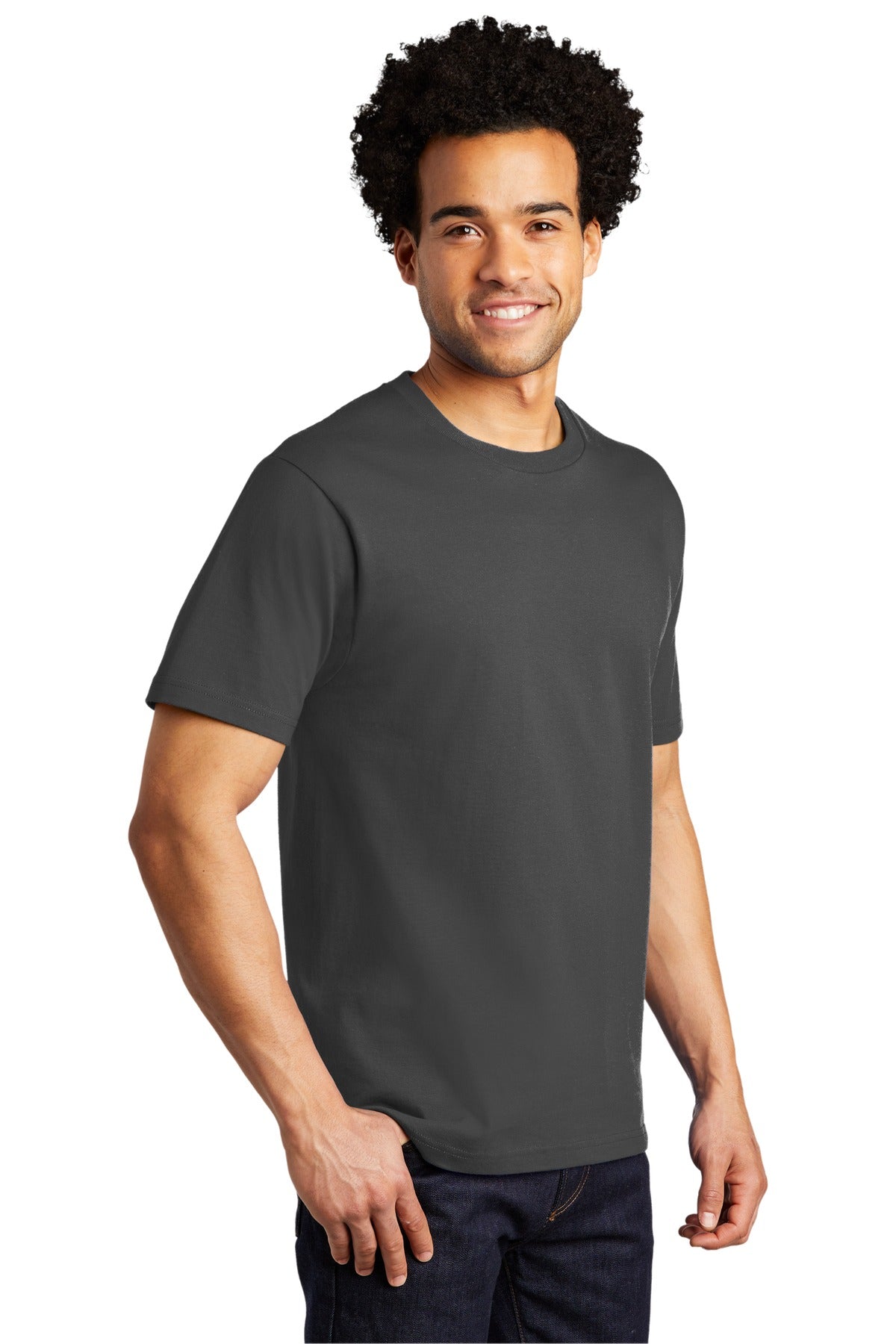 Coal Grey Port & Co Bouncer Tee PC600