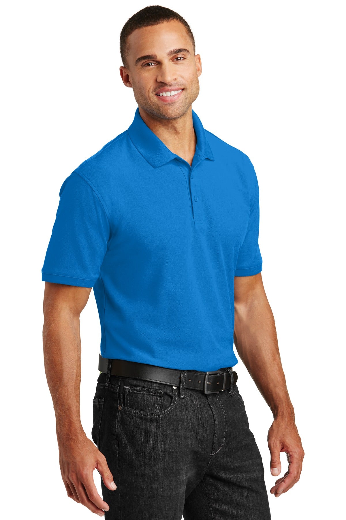 Coastal Blue Port Authority Core Classic Pique Polo. K100