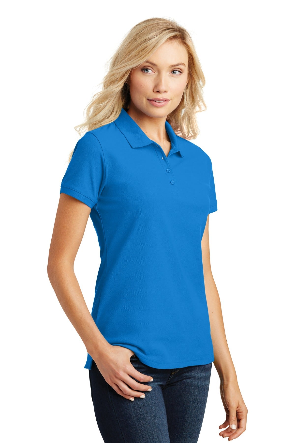 Coastal Blue Port Authority Women's Core Classic Pique Polo. L100