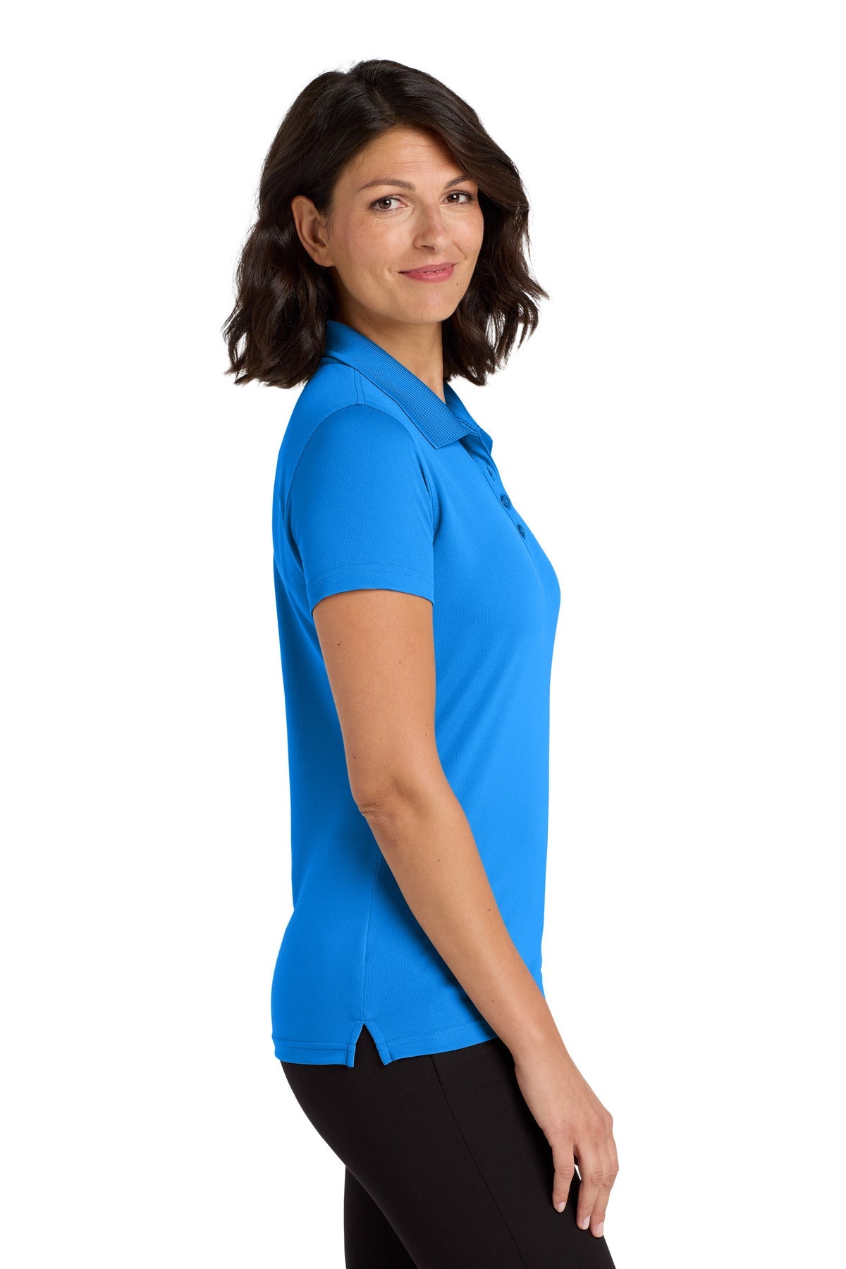 Coastal Blue Port Authority Women's Dry Zone UV Micro-Mesh Polo. LK110