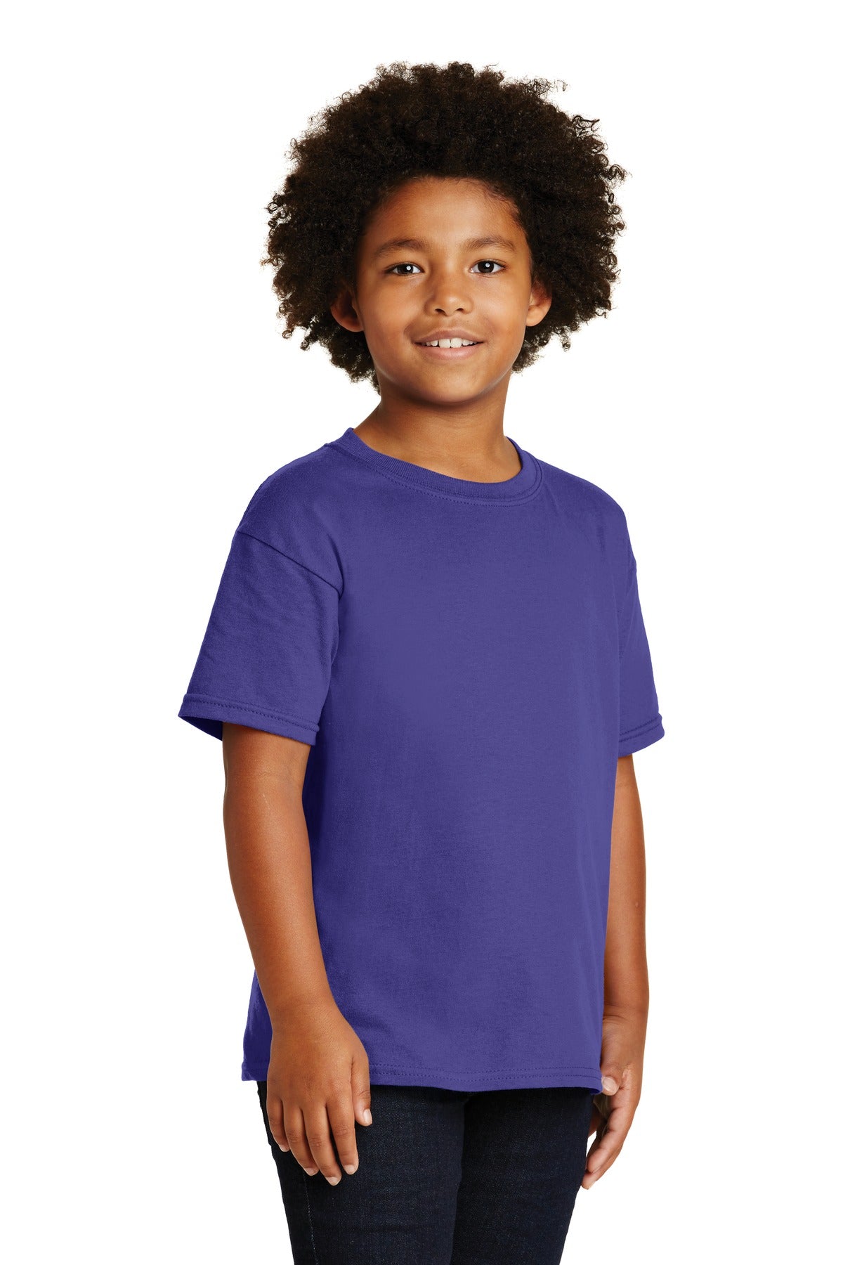 Cobalt Gildan - Youth Heavy Cotton 100% Cotton T-Shirt. 5000B