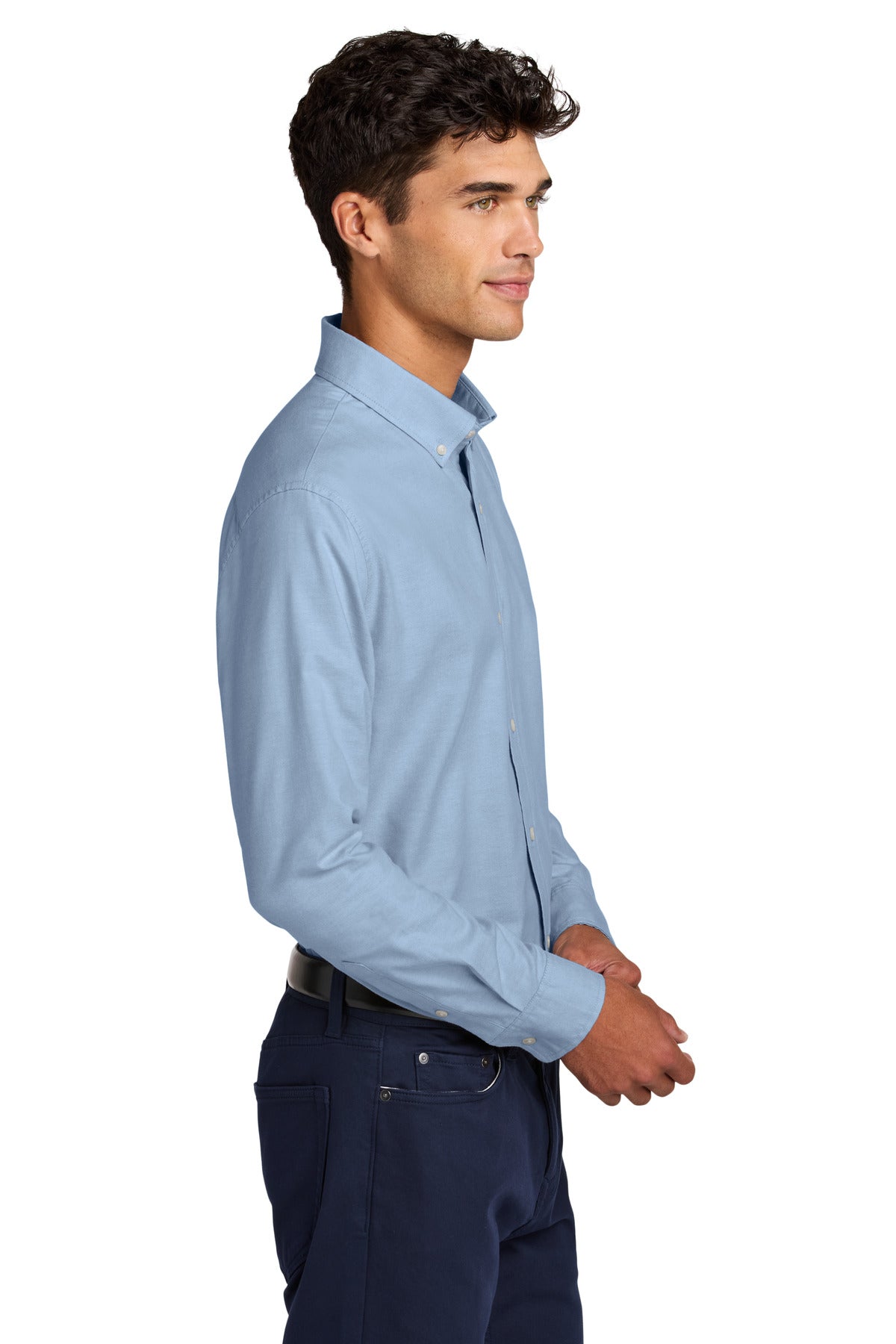 Cobalt Mercer+Mettle Long Sleeve Modern Oxford Shirt MM2002