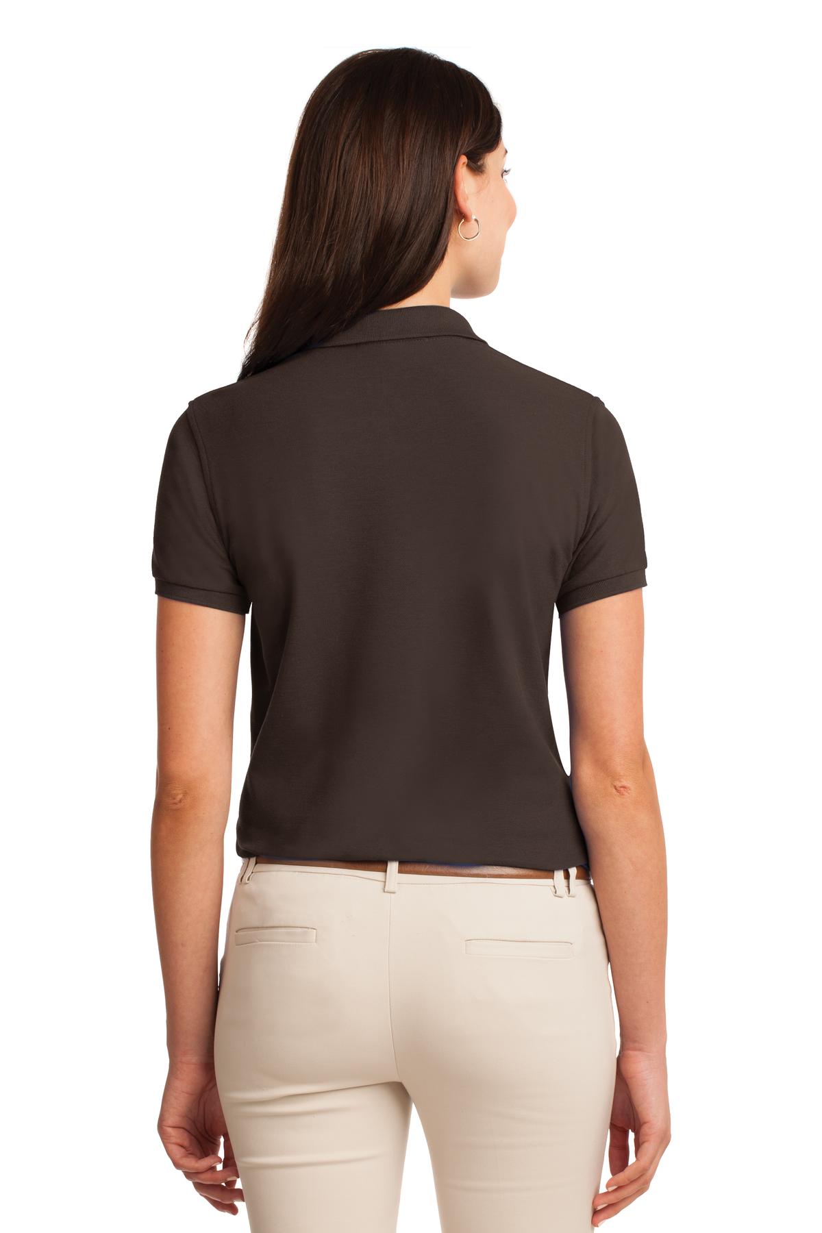 Coffee Bean Port Authority Women's Silk Touch Polo. L500