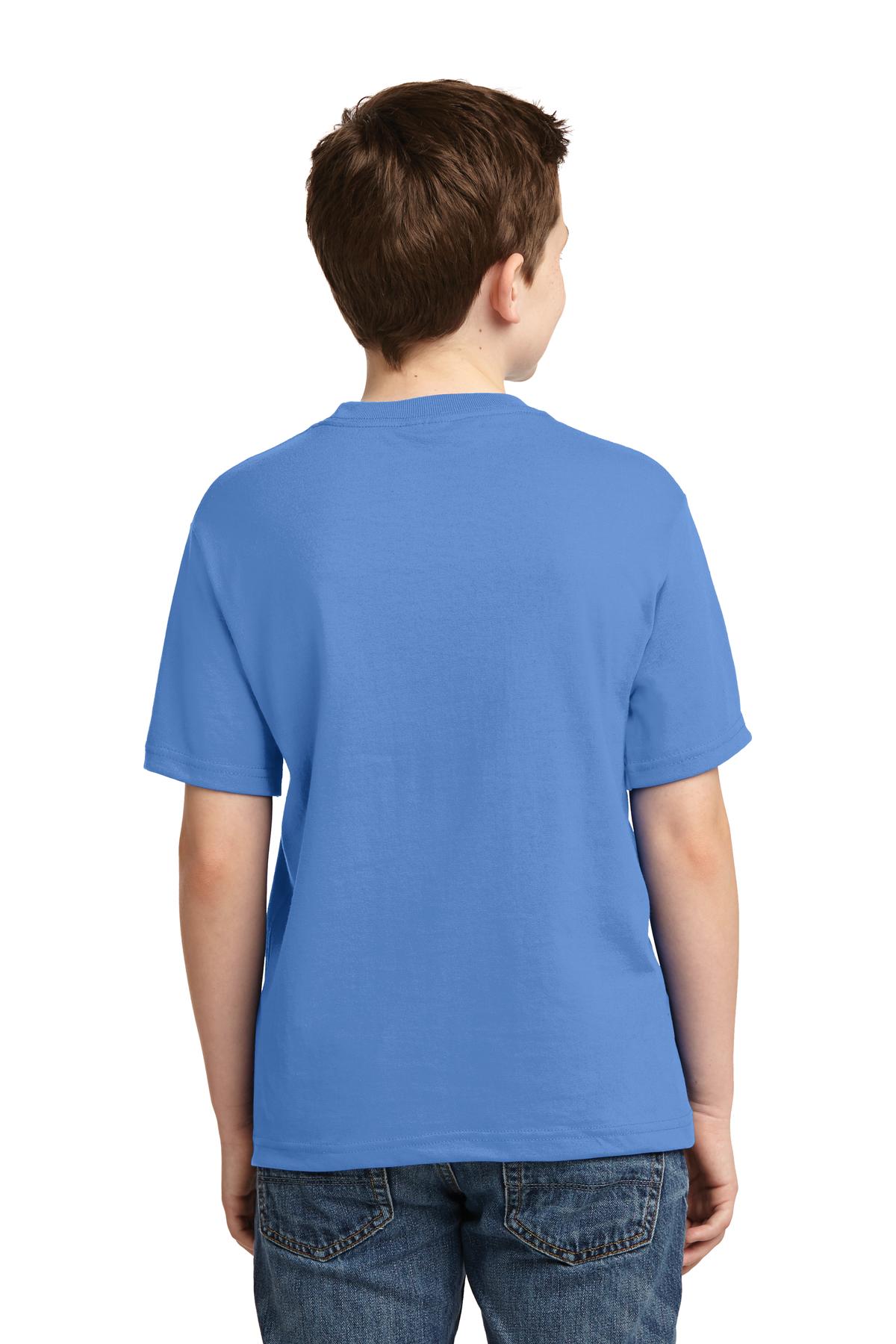 Columbia Blue Jerzees - Youth Dri-Power 50/50 Cotton/Poly T-Shirt. 29B
