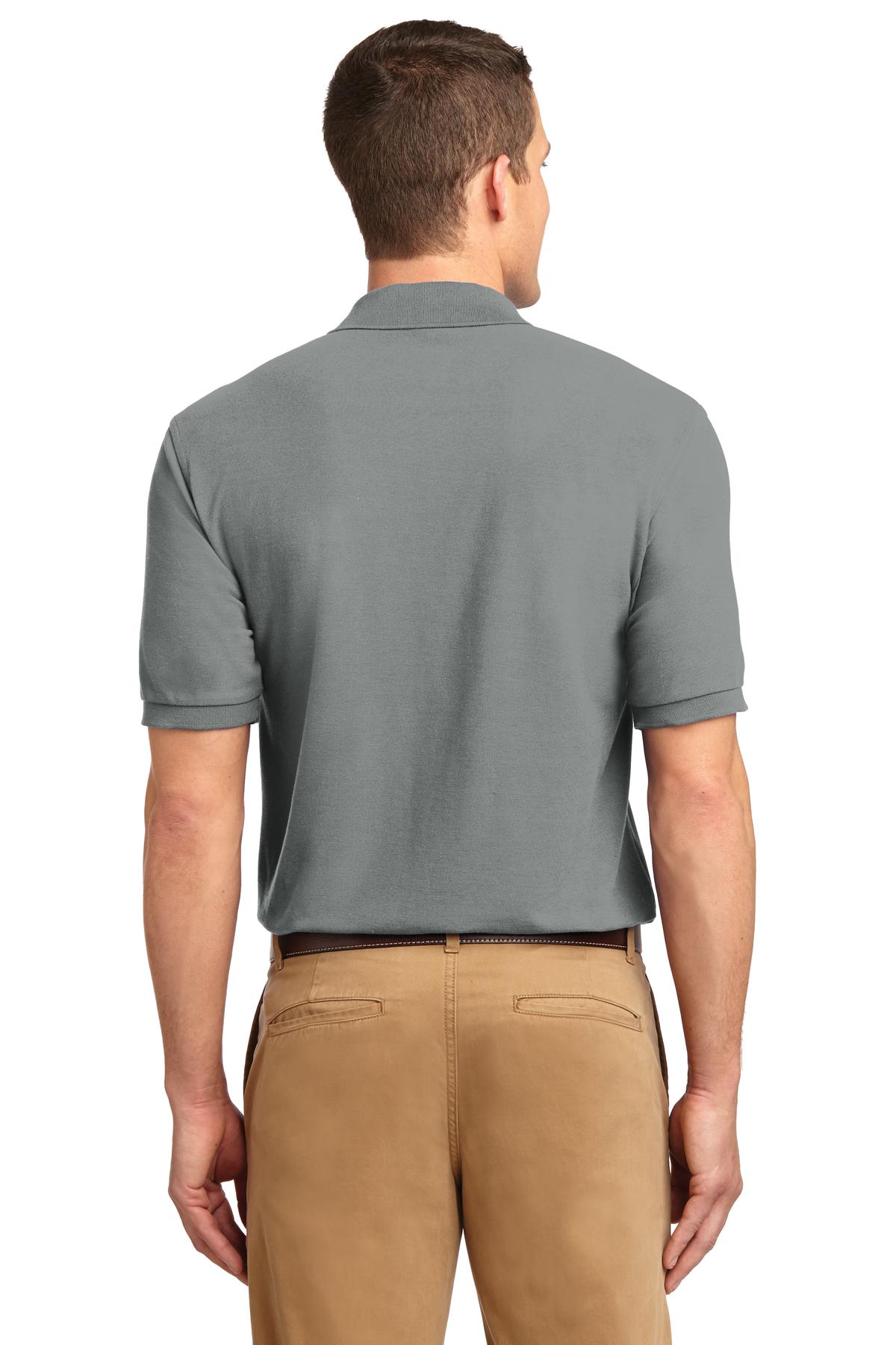 Cool Grey Port Authority Extended Size Silk Touch Polo K500ES