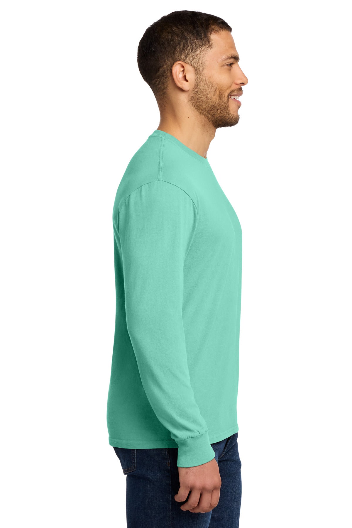 CoolMint Port & Co Beach Wash Garment-Dyed Long Sleeve Tee PC099LS