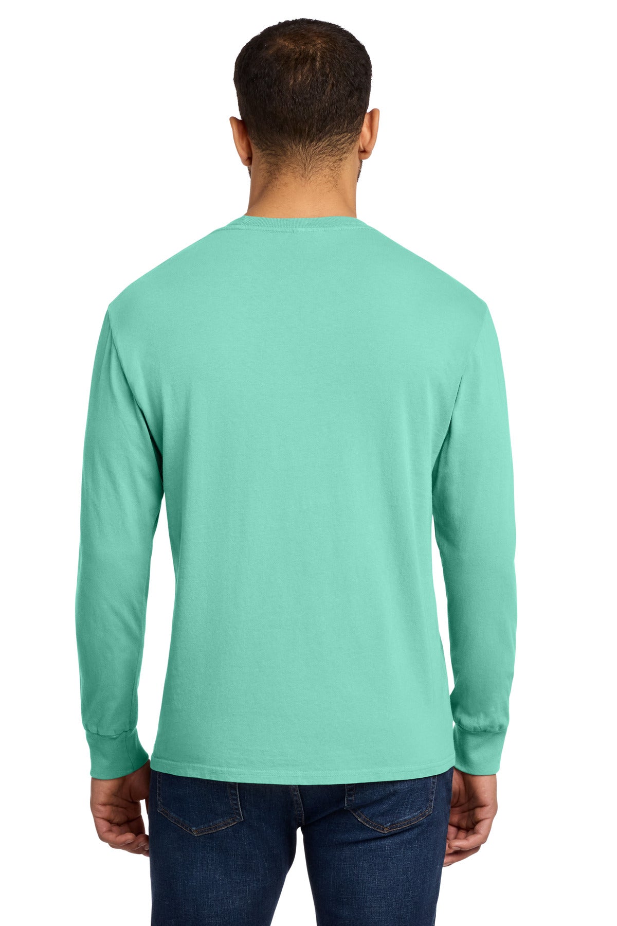 CoolMint Port & Co Beach Wash Garment-Dyed Long Sleeve Tee PC099LS