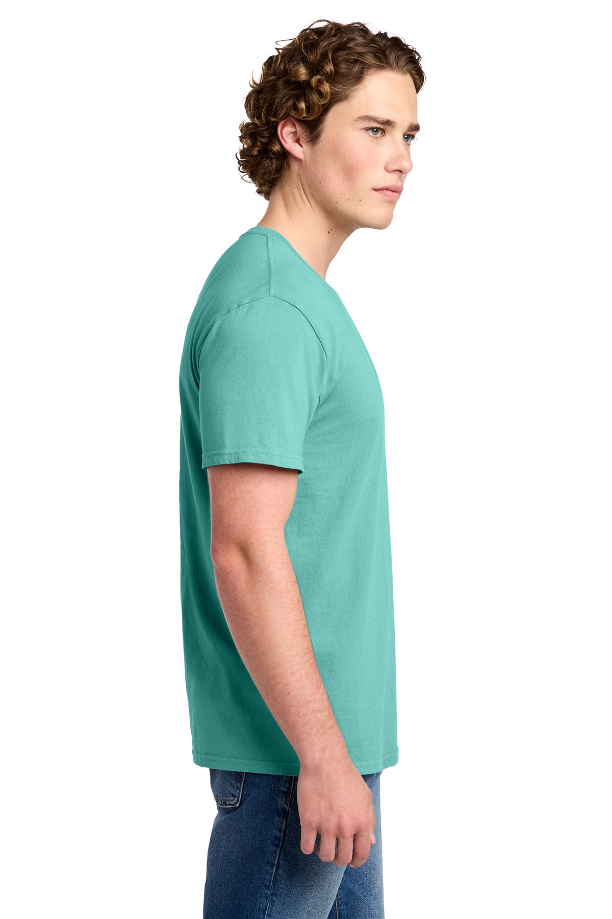 CoolMint Port & Co Beach Wash Garment-Dyed Tee. PC099