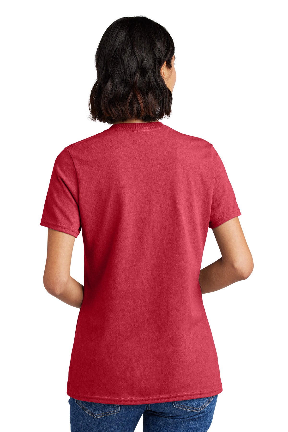 Coral Port & Co Women's Core Cotton V-Neck Tee. LPC54V