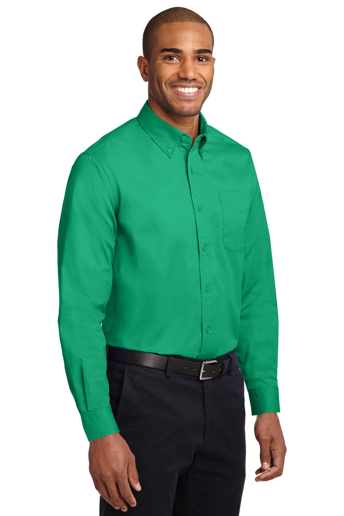 Court Green Port Authority Long Sleeve Easy Care Shirt S608