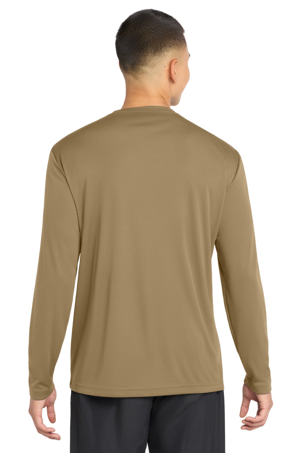 Coyote Brown Sport-Tek Long Sleeve PosiCharge Competitor Tee. ST350LS
