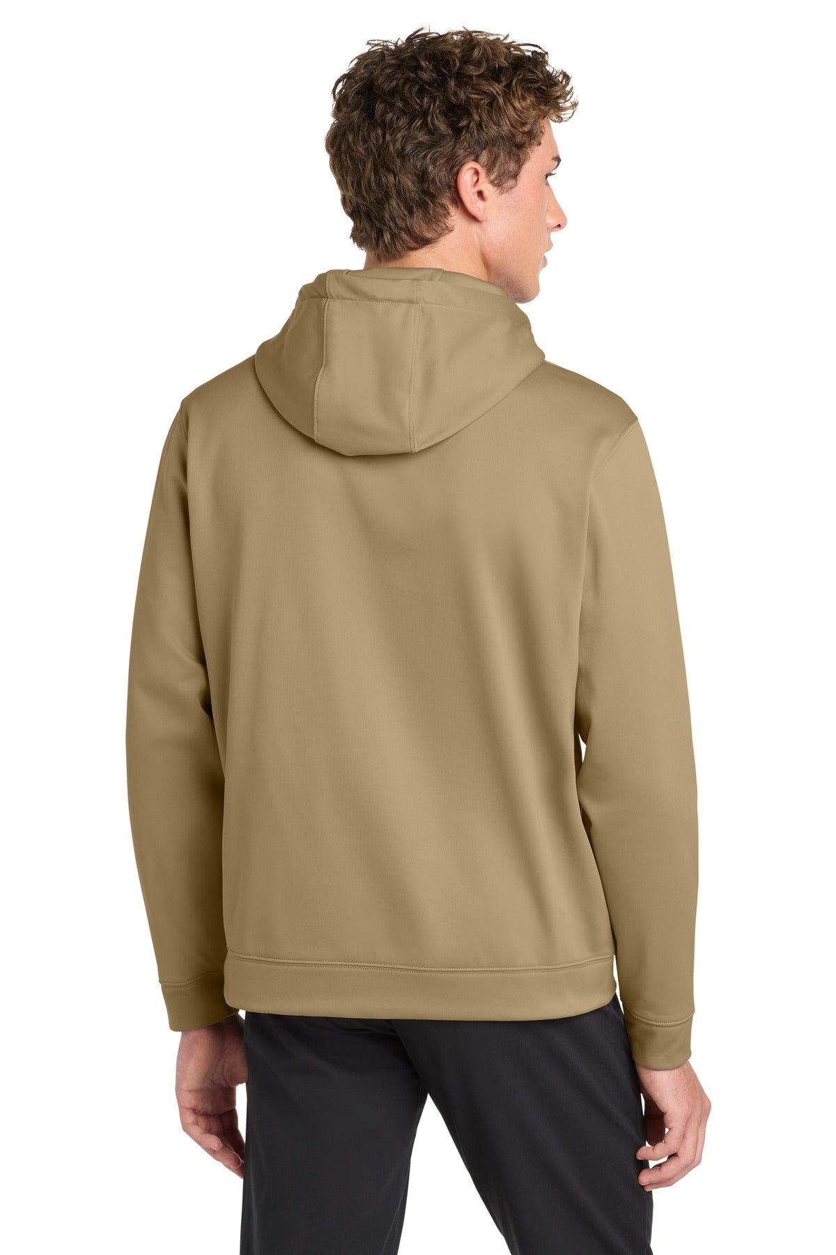 Coyote Brown Sport-Tek Sport-Wick Fleece Hooded Pullover. F244