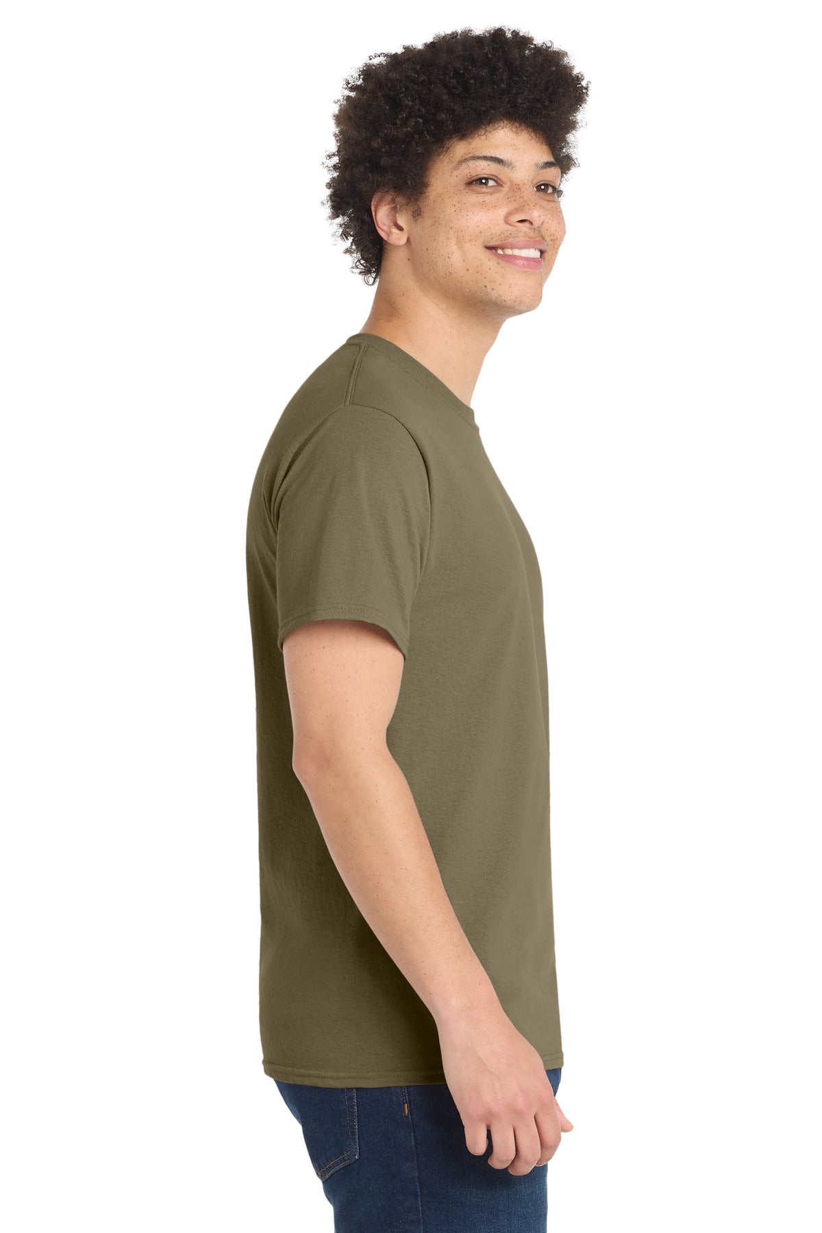 CoyoteBrn Port & Co Core Blend Tee. PC55