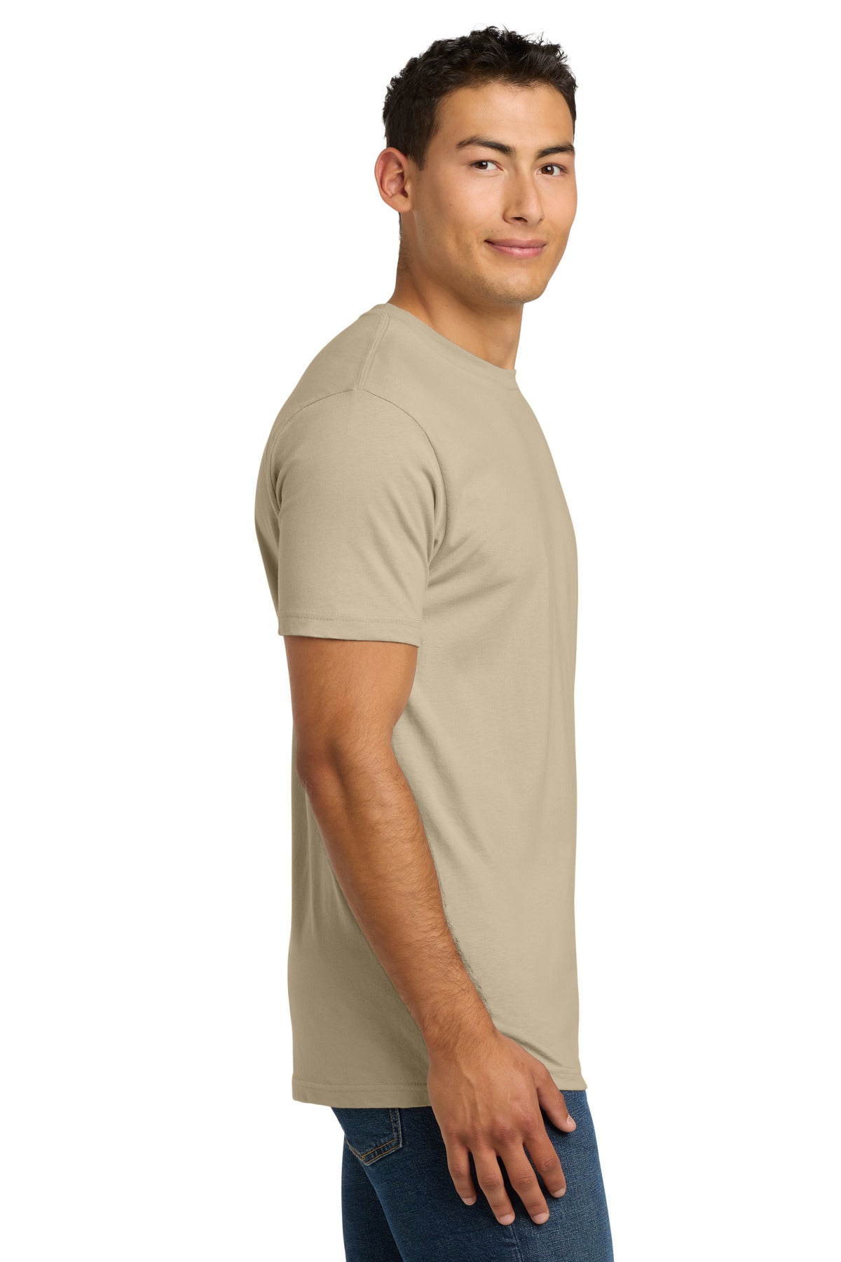 Cream Next Level Apparel Adult Cotton Tee. NL3600