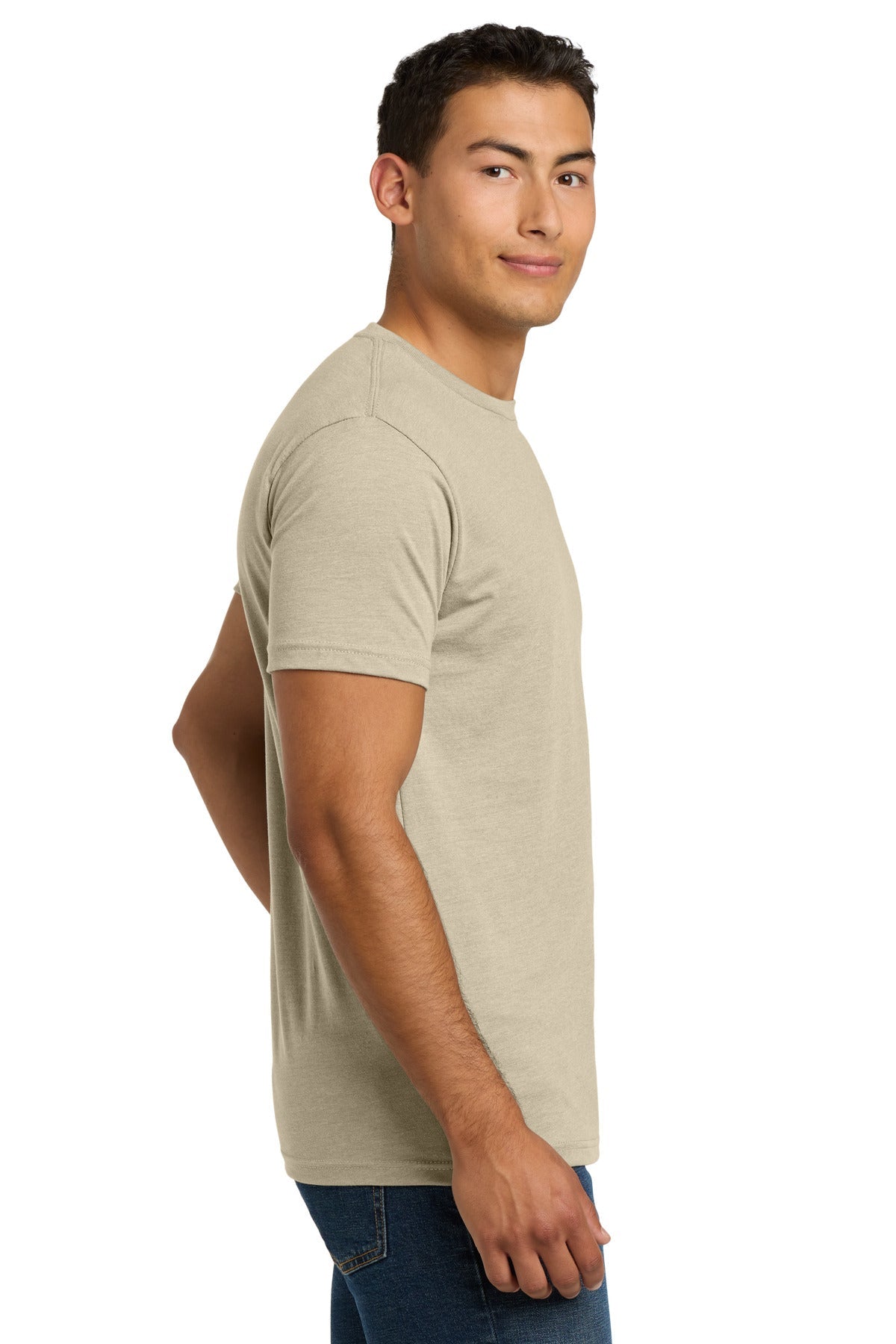 Cream Next Level Apparel Adult CVC Tee. NL6210
