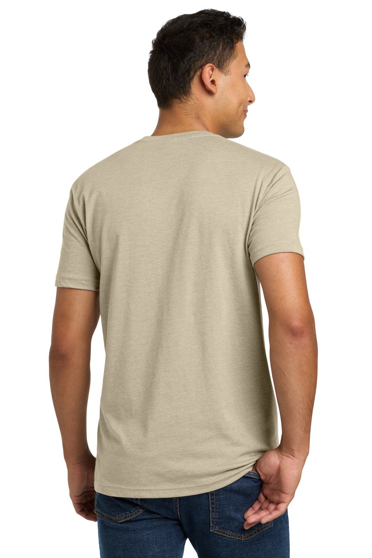 Cream Next Level Apparel Adult CVC Tee. NL6210
