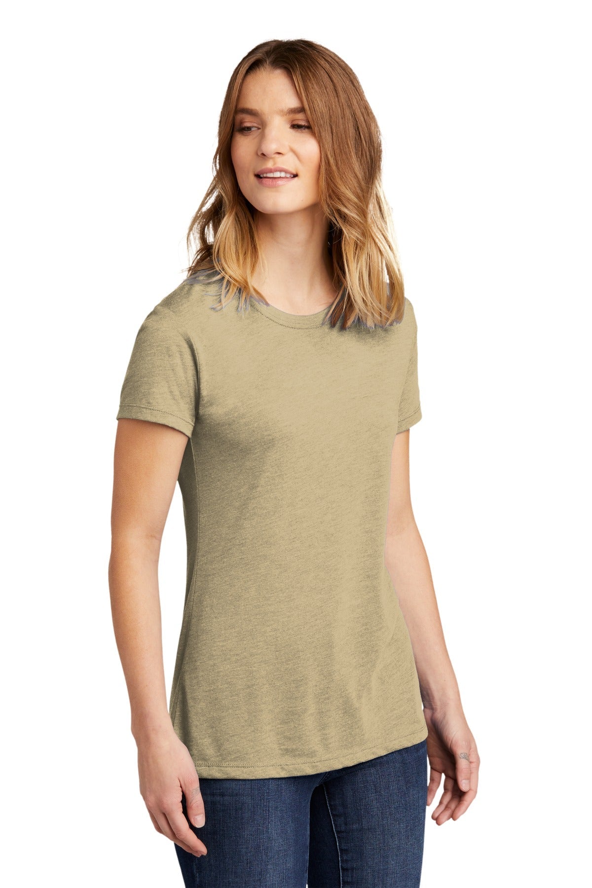 Cream Next Level Apparel Women's CVC Tee. NL6610