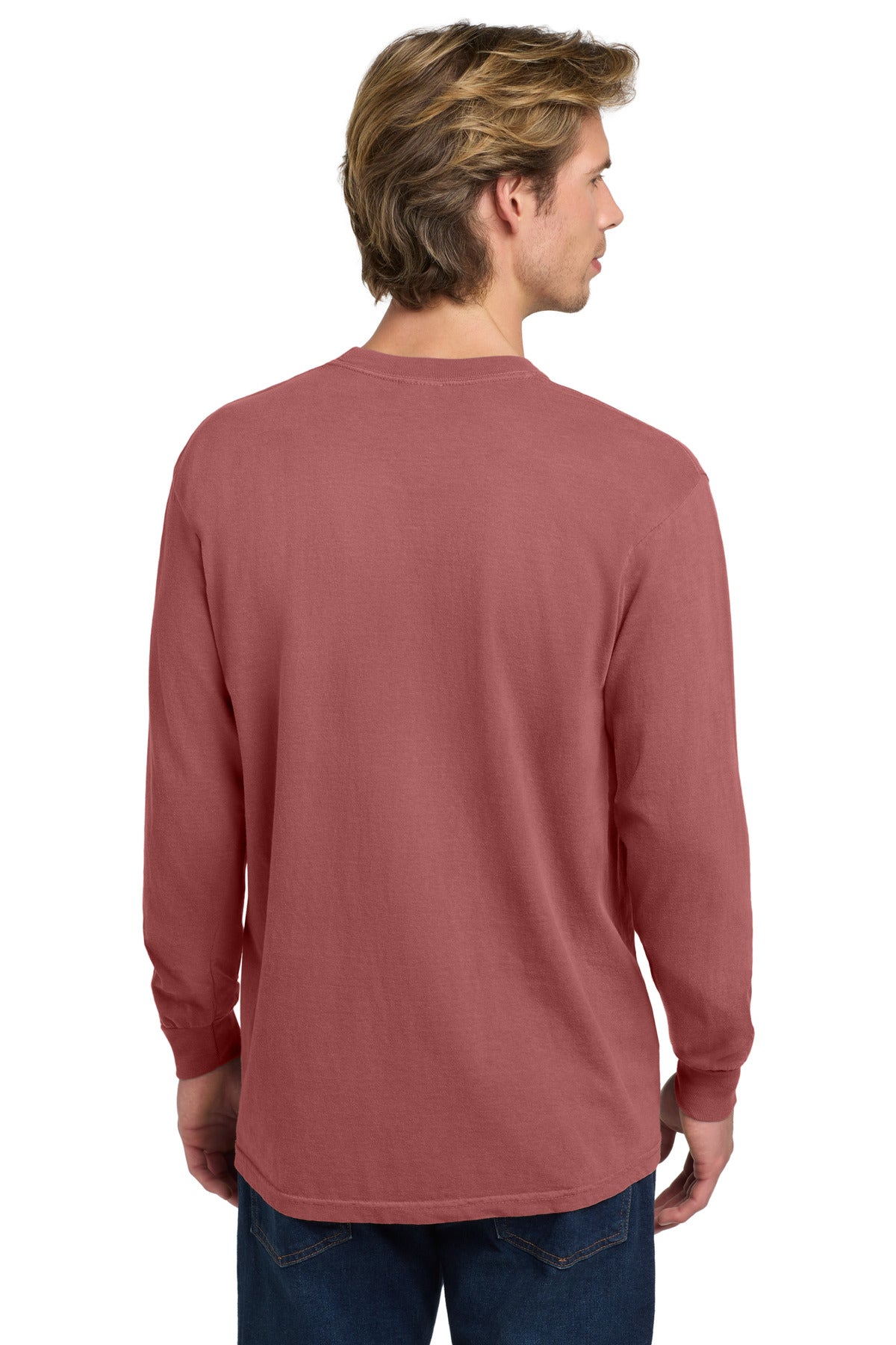 Crimson COMFORT COLORS Heavyweight Ring Spun Long Sleeve Tee. 6014