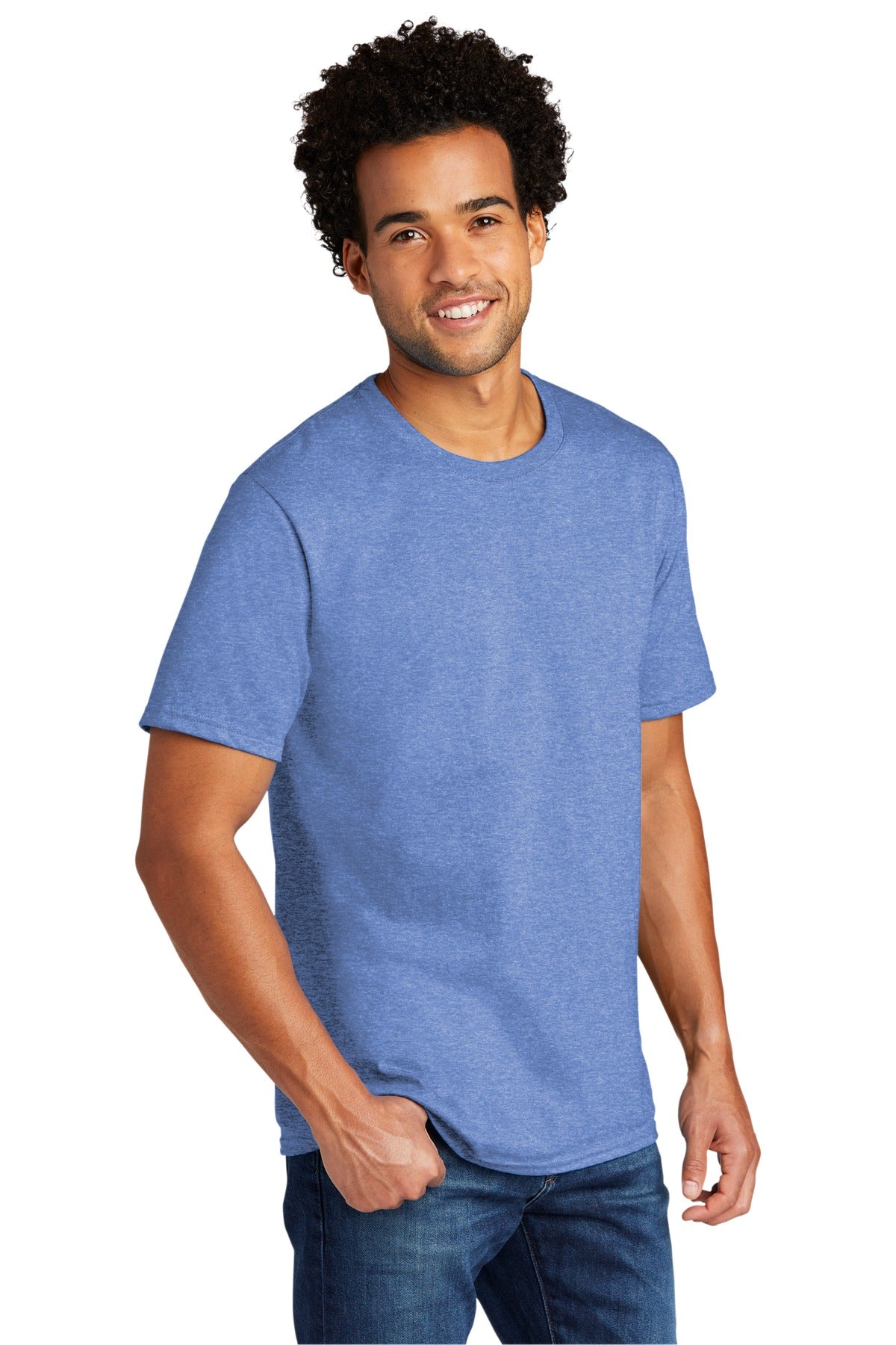 CrlnaBlHtr Port & Co Tri-Blend Tee. PC330