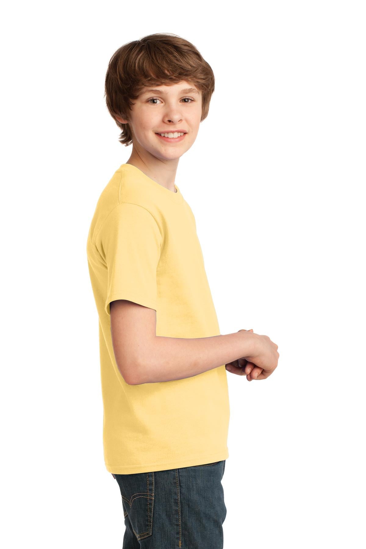 Daffodil Port & Co Youth Essential Tee. PC61Y
