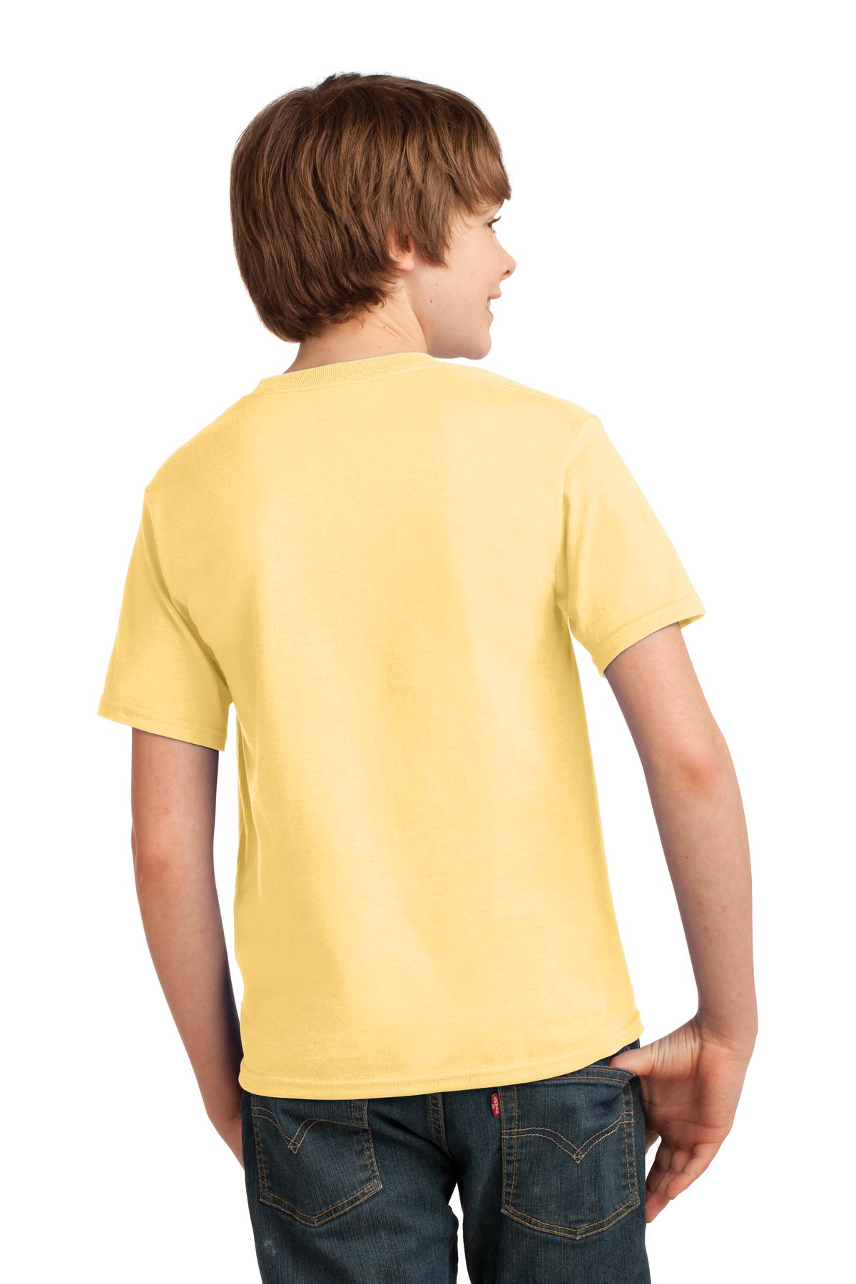 Daffodil Port & Co Youth Essential Tee. PC61Y