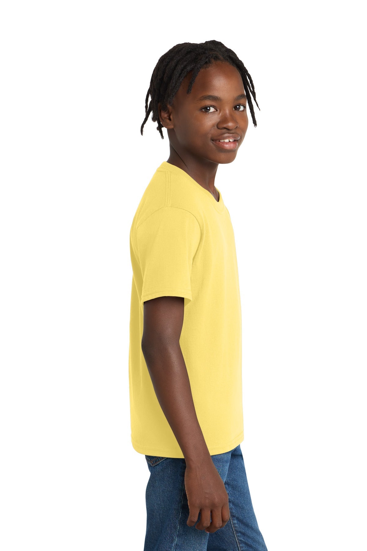 Daffodil Port & Co Youth Essential Tee. PC61Y