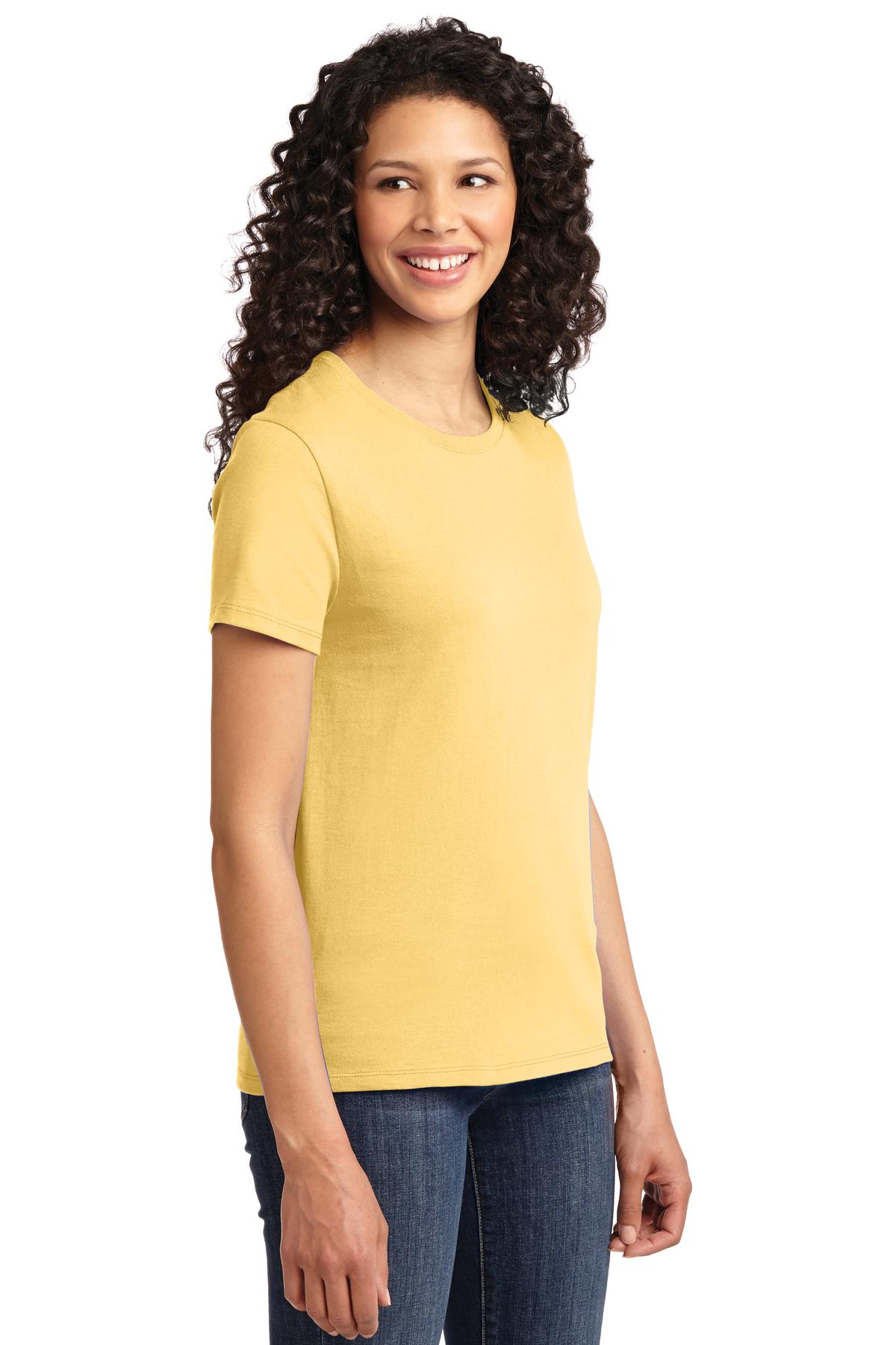 Daffodil Yelow Port & Co Women's Essential Tee. LPC61