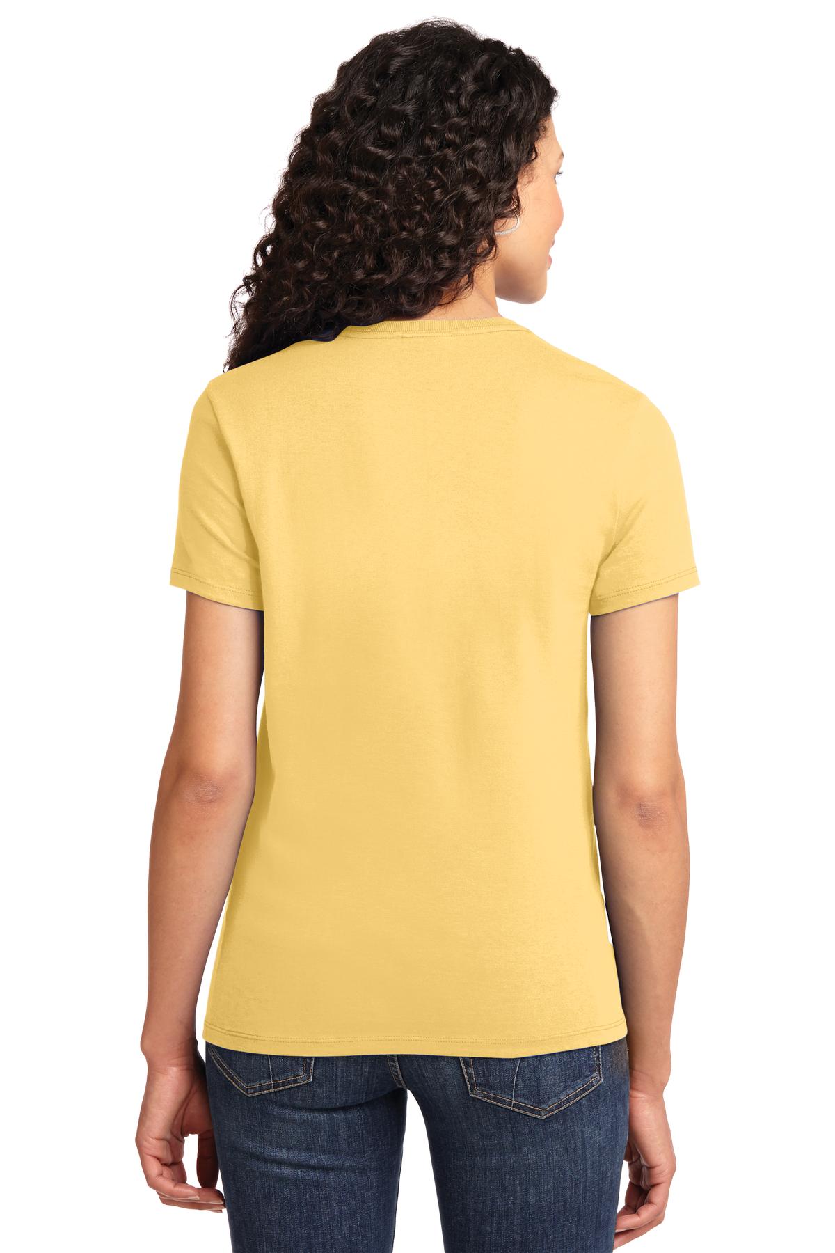 Daffodil Yelow Port & Co Women's Essential Tee. LPC61