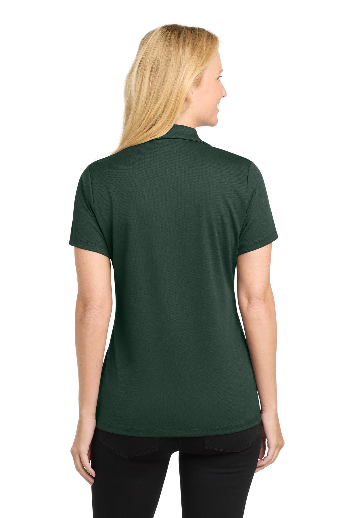Dark Forest Gn Sport-Tek Women's PosiCharge RacerMesh Polo. LST640