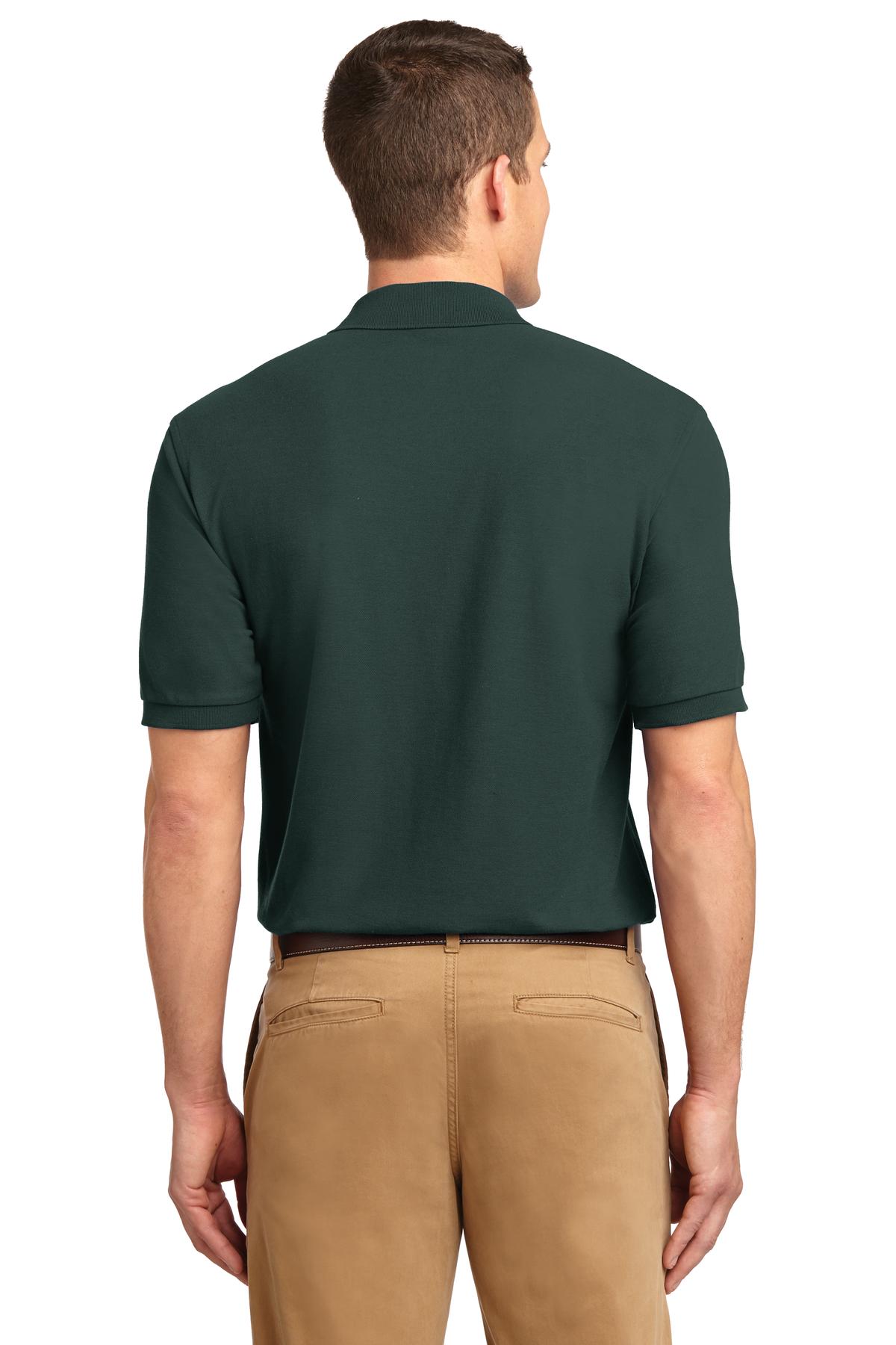 Dark Green Port Authority Extended Size Silk Touch Polo K500ES