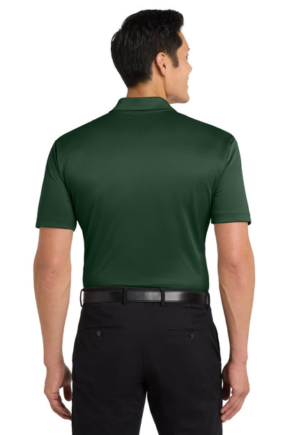 Dark Green Port Authority Silk Touch Performance Polo. K540