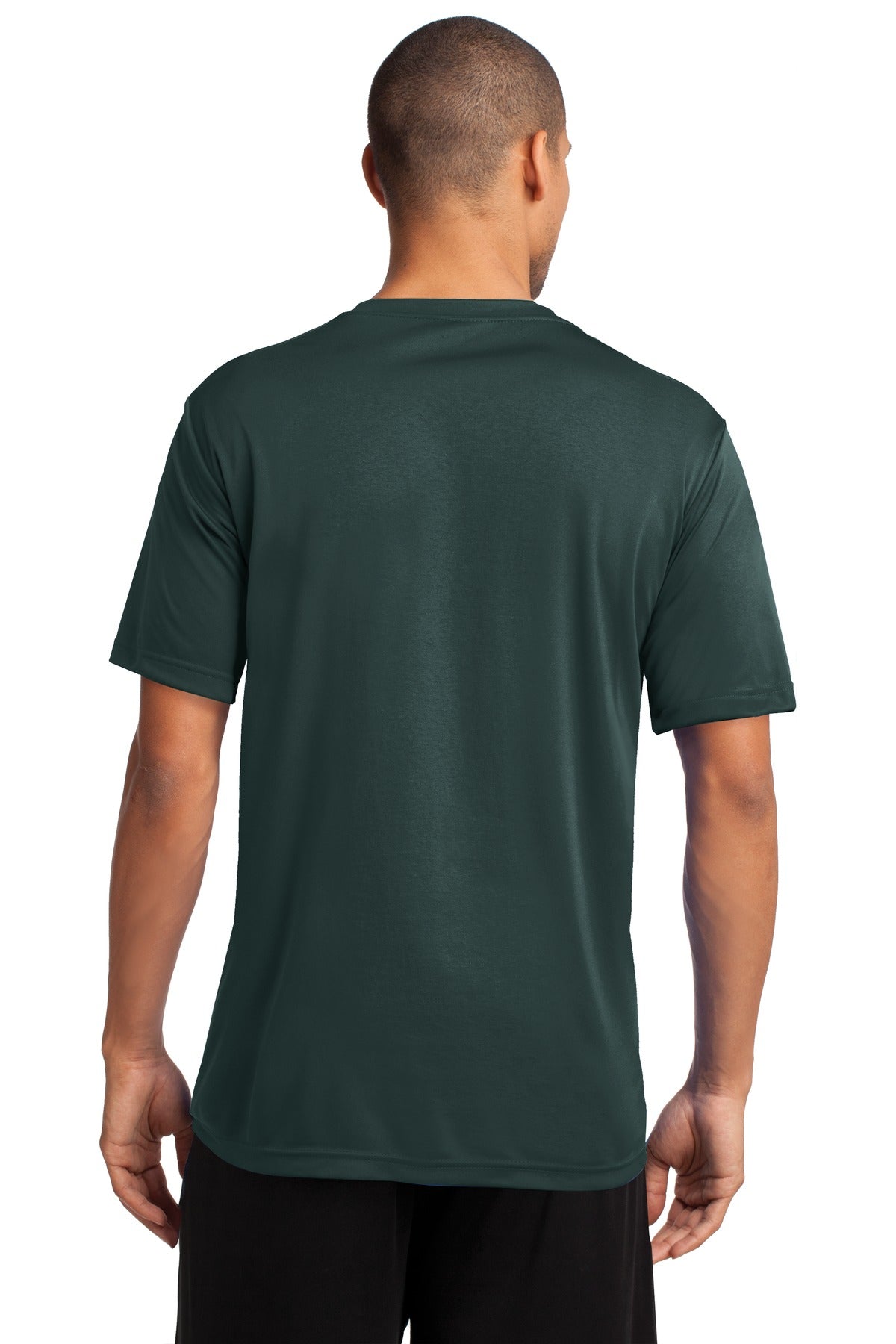 Dark Green Port & Co Performance Tee. PC380