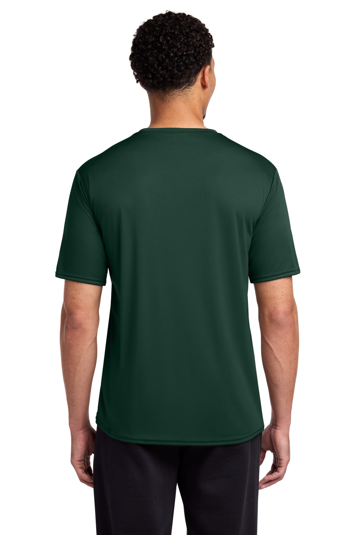 Dark Green Port & Co Performance Tee. PC380