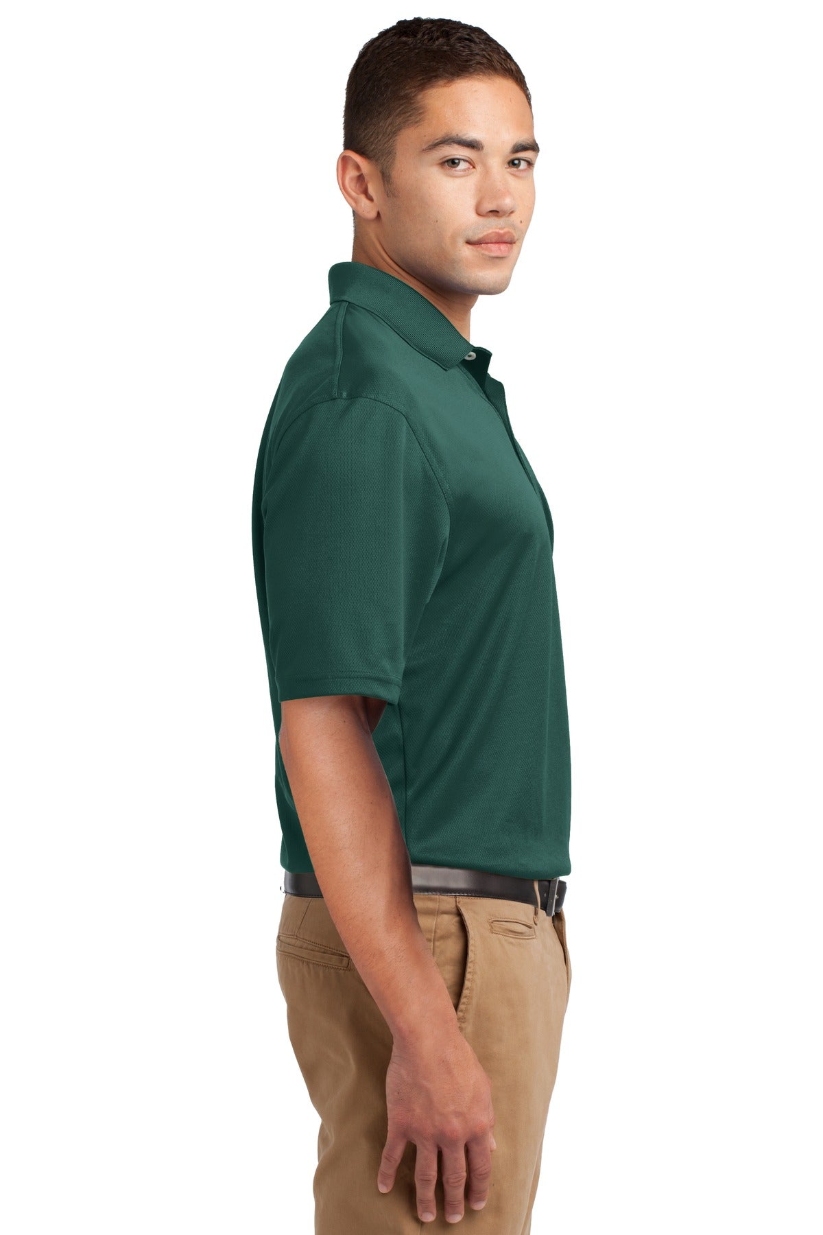 Dark Green Sport-Tek Dri-Mesh Polo. K469