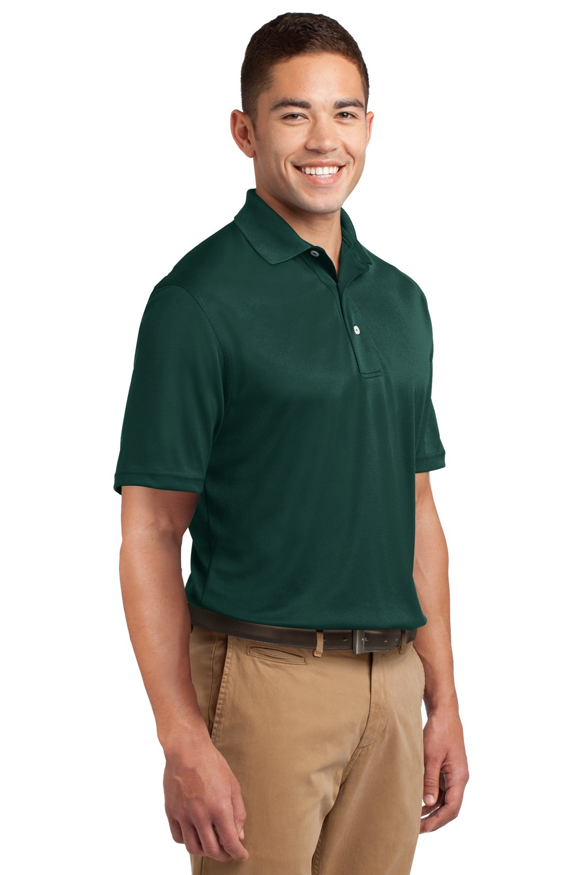 Dark Green Sport-Tek Dri-Mesh Polo. K469