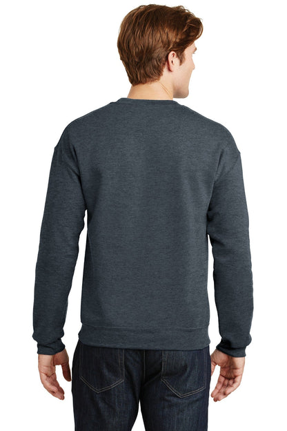 Dark Heather Gildan Heavy Blend Crewneck Sweatshirt. 18000