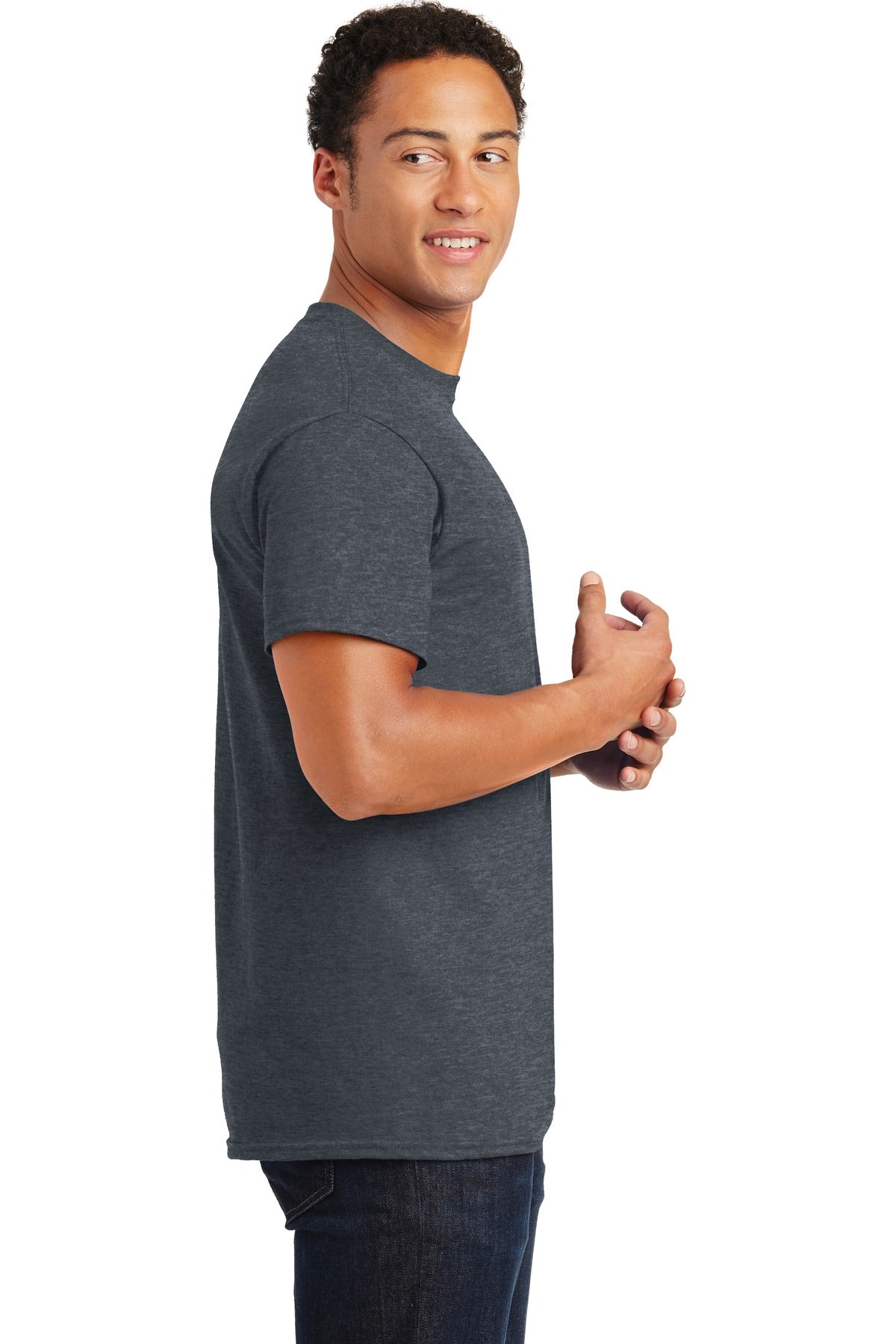 Dark Heather Gildan - Ultra Cotton 100% US Cotton T-Shirt. 2000